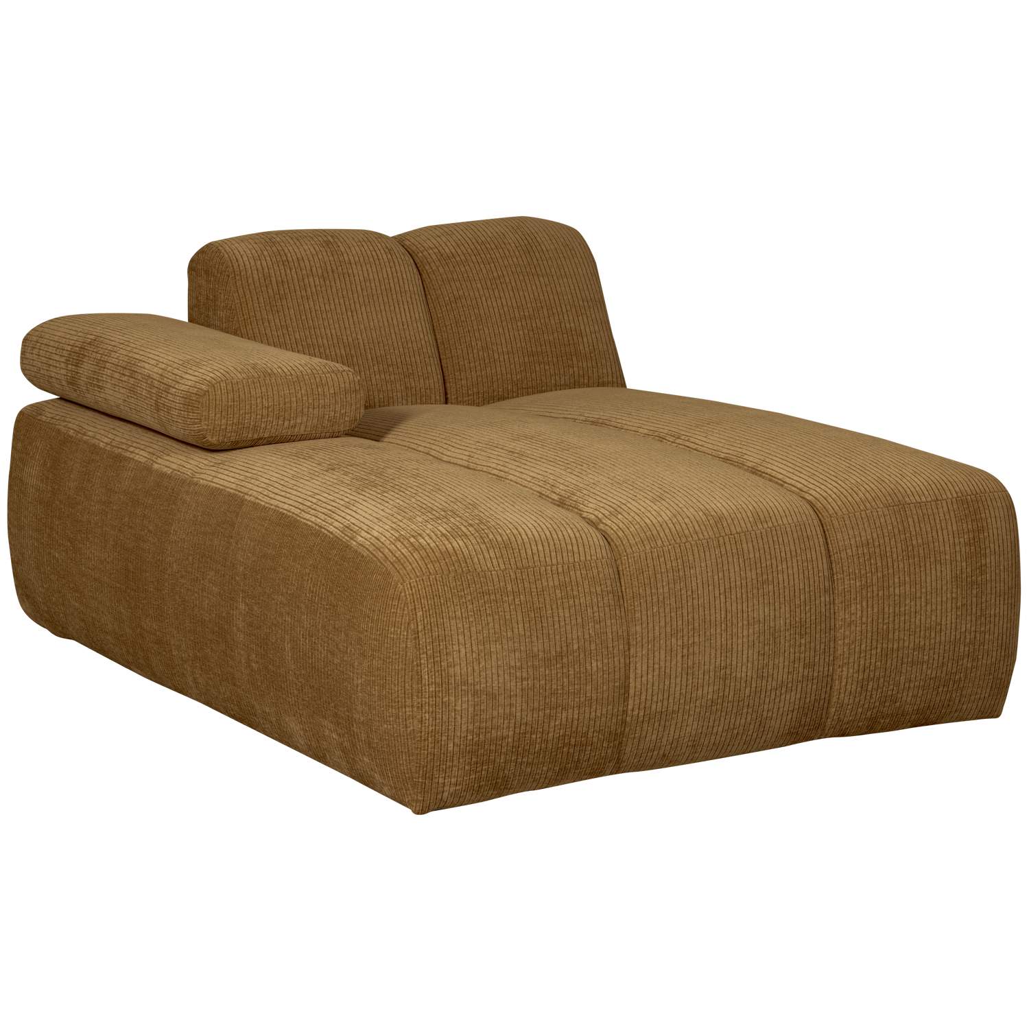 MOJO CHAISELONGUE LINKS GERIPPTER WEBSTOFF HONIGGELB