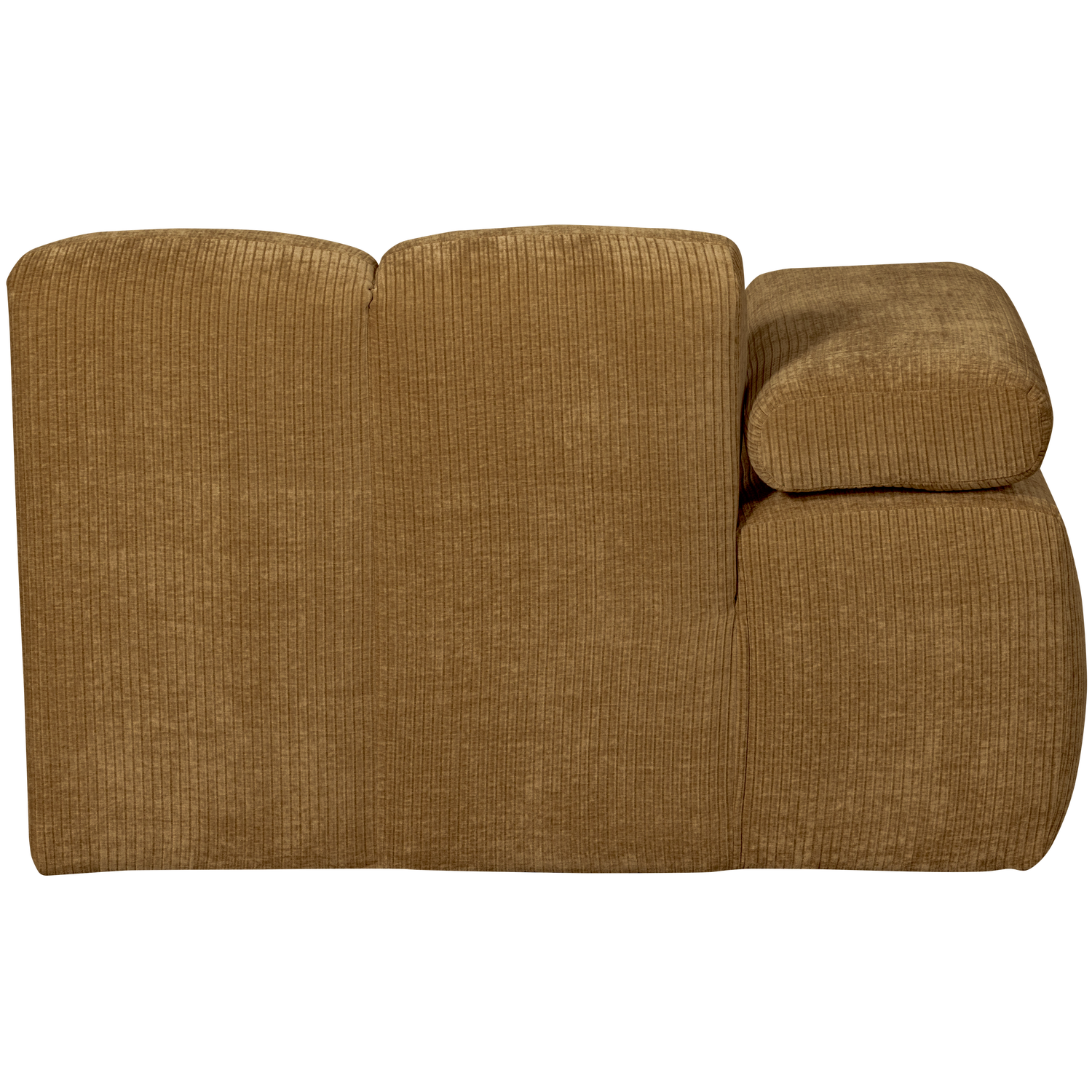 MOJO CHAISELONGUE LINKS GERIPPTER WEBSTOFF HONIGGELB