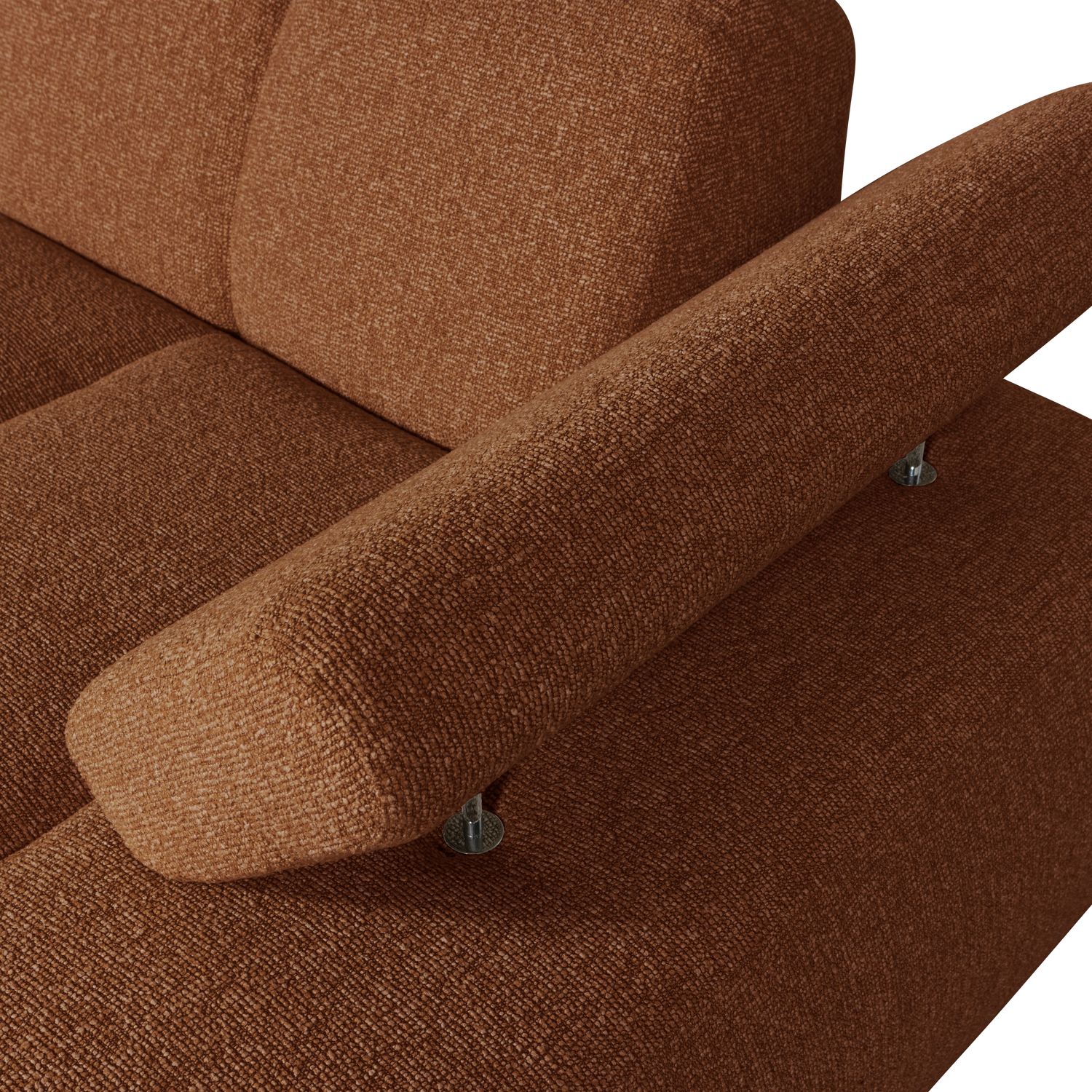 MOJO CHAISELONGUE ELEMENT RECHTS BOUCLE ROSTBRAUN MELIERT
