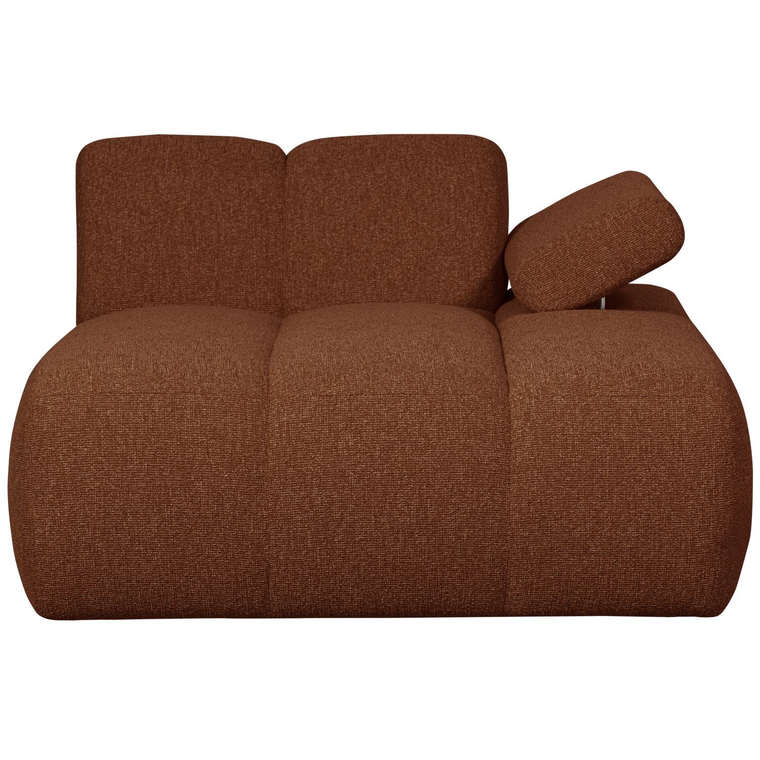 MOJO CHAISELONGUE ELEMENT RECHTS BOUCLE ROSTBRAUN MELIERT