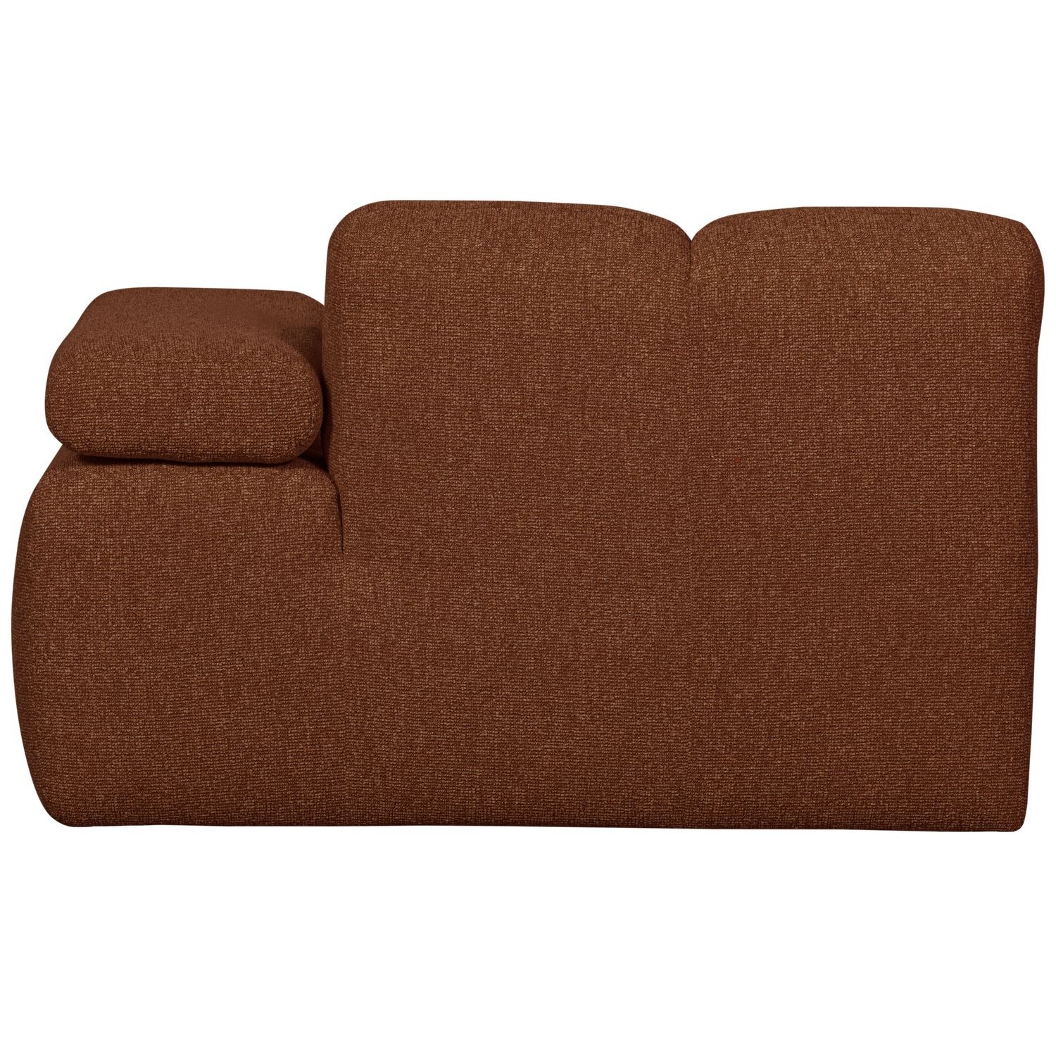 MOJO CHAISELONGUE ELEMENT RECHTS BOUCLE ROSTBRAUN MELIERT