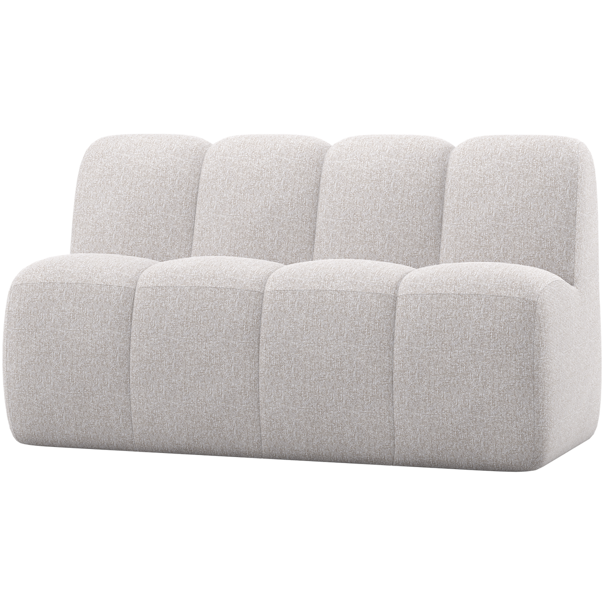 MOJO ESSBANK 164 CM MIT RÜCKENLEHNE BOUCLE ECRU MELANGE