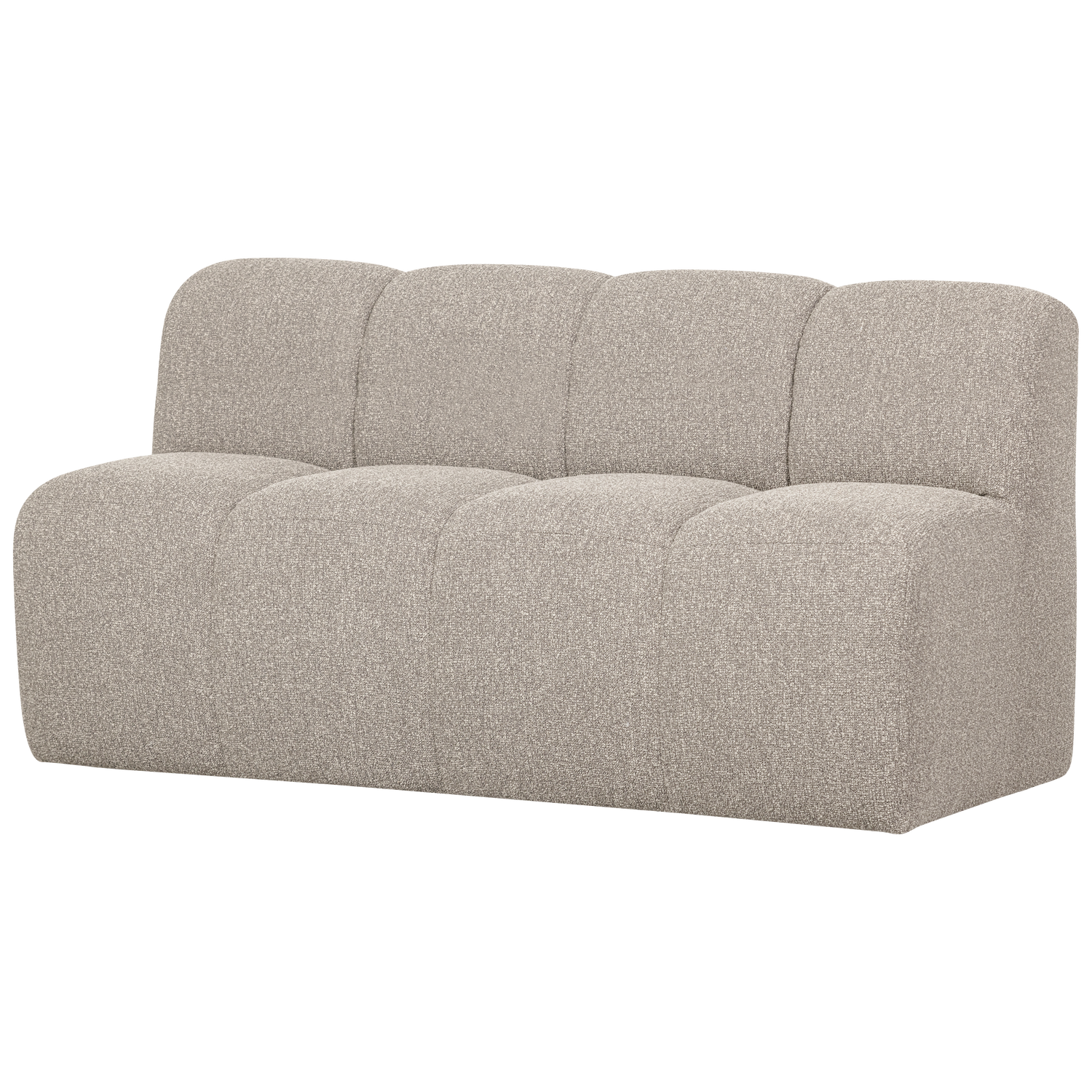MOJO BANK 164CM MIT RUCKENLEHNE BOUCLE BEIGE MELIERT