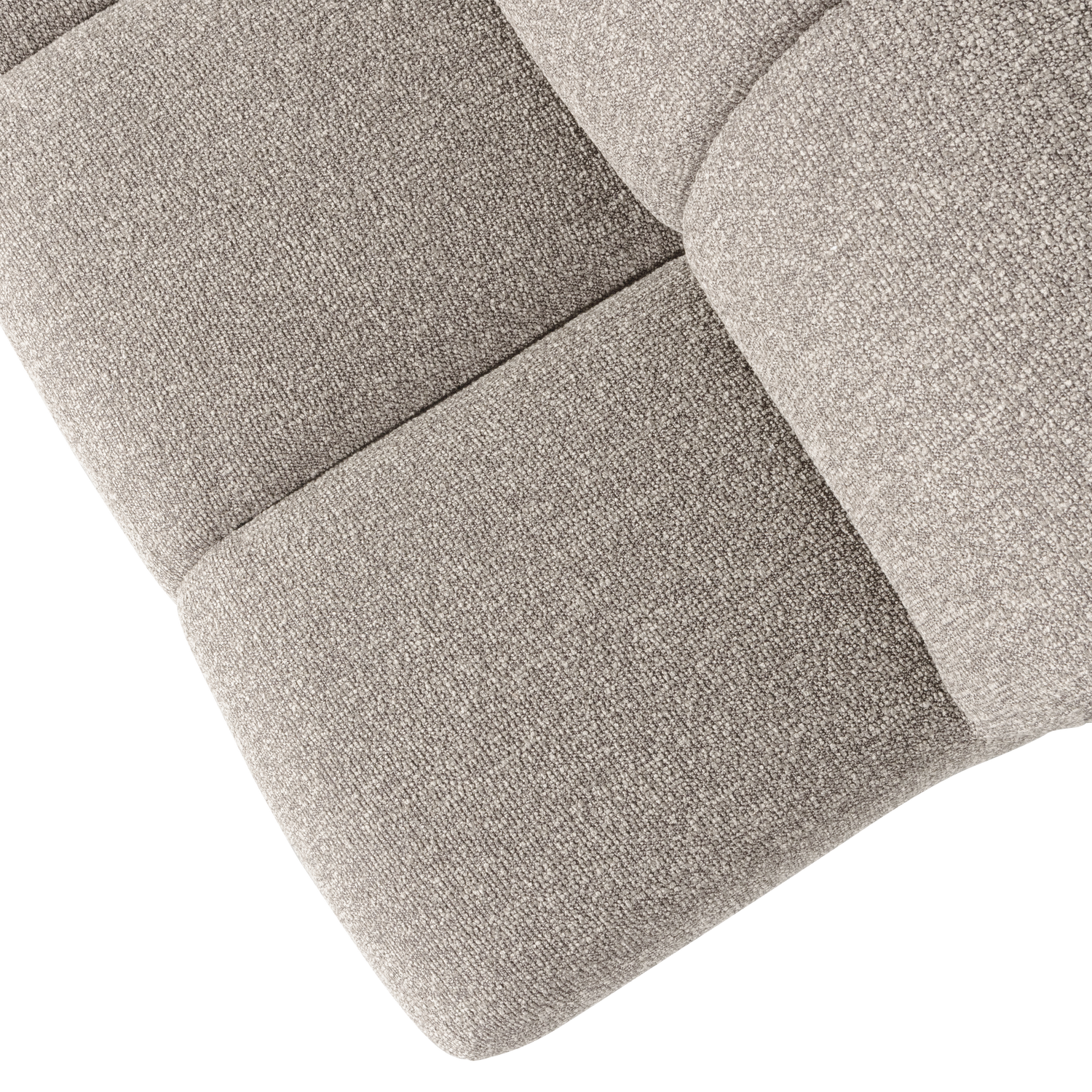 MOJO BANK 164CM MIT RUCKENLEHNE BOUCLE BEIGE MELIERT