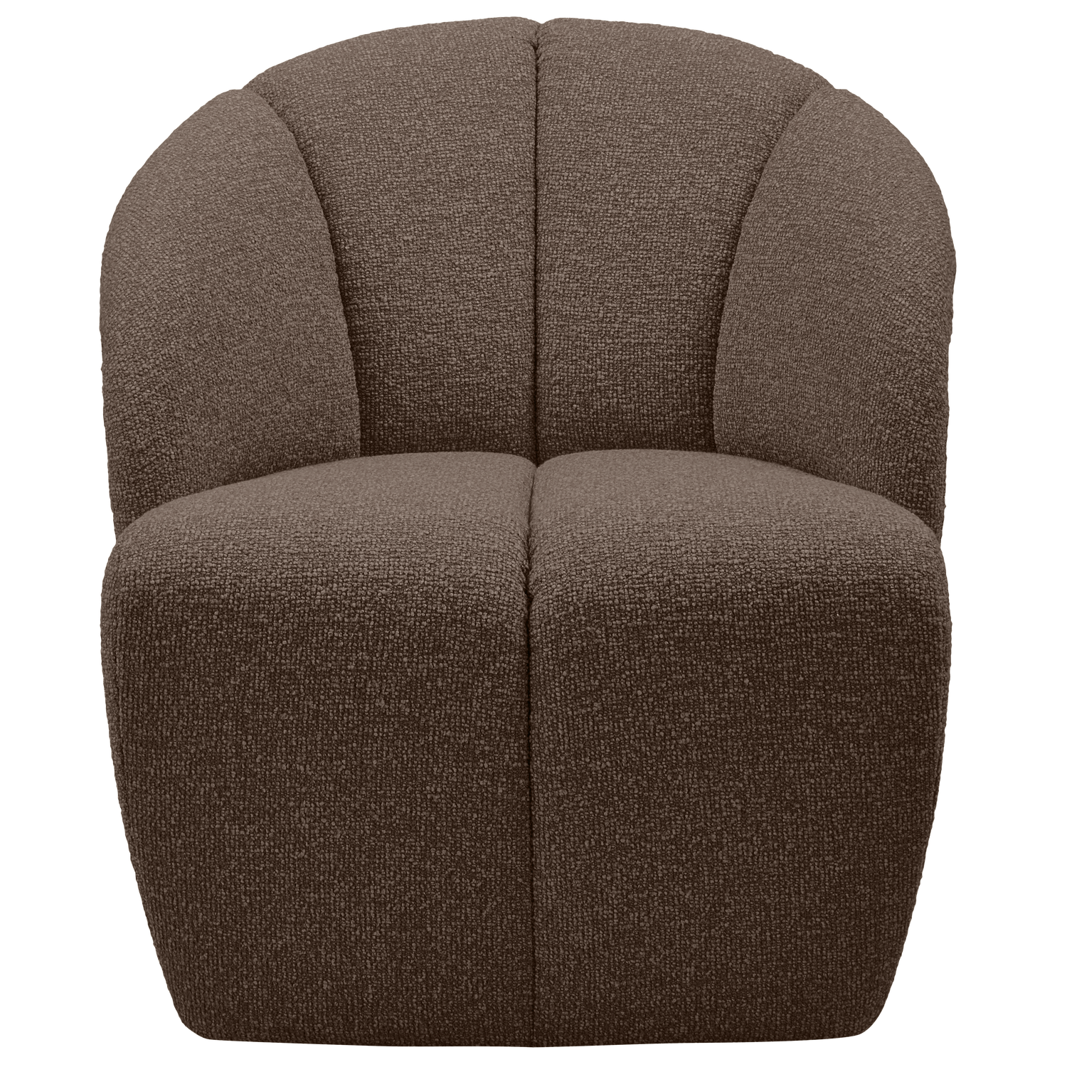 MOJO DREHSESSEL BOUCLE BRAUN MELIERT