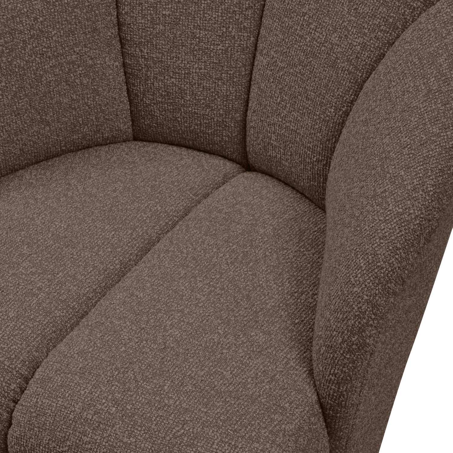 MOJO DREHSESSEL BOUCLE BRAUN MELIERT