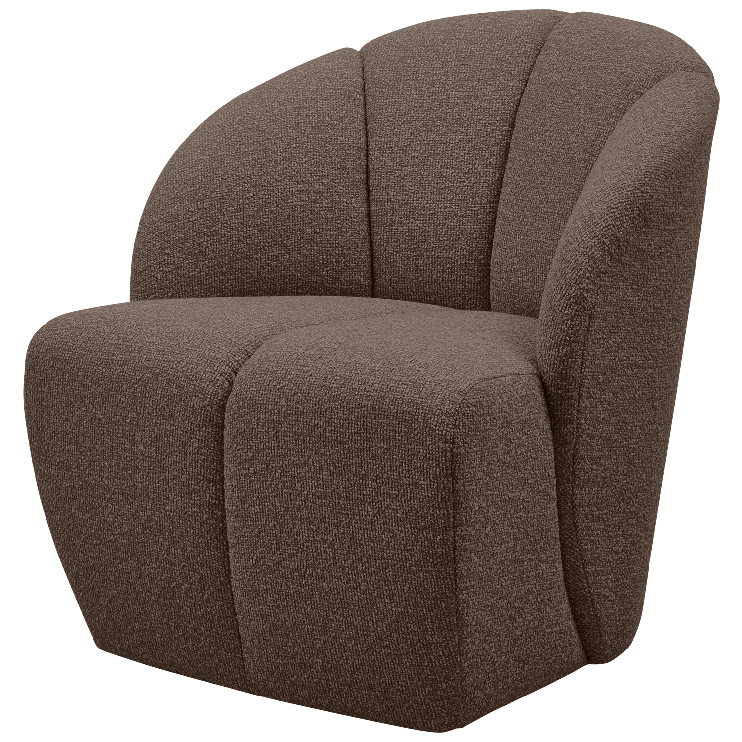 MOJO DREHSESSEL BOUCLE BRAUN MELIERT