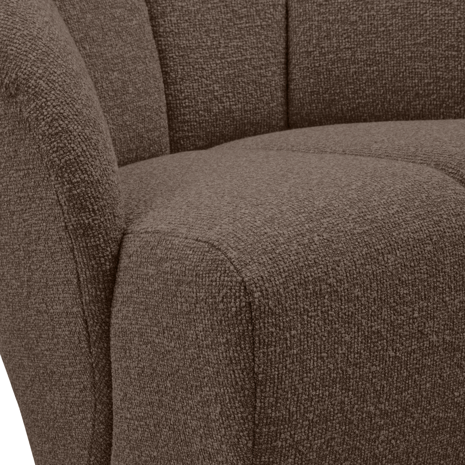 MOJO DREHSESSEL BOUCLE BRAUN MELIERT