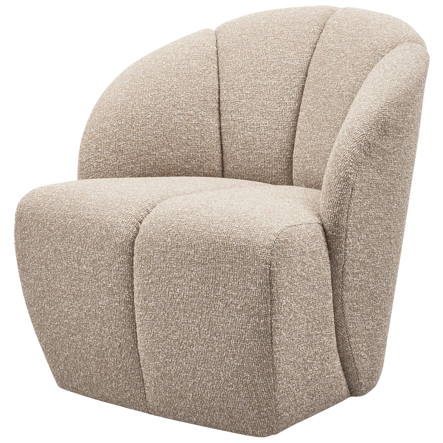 MOJO DREHSESSEL BOUCLE BEIGE MELIERT