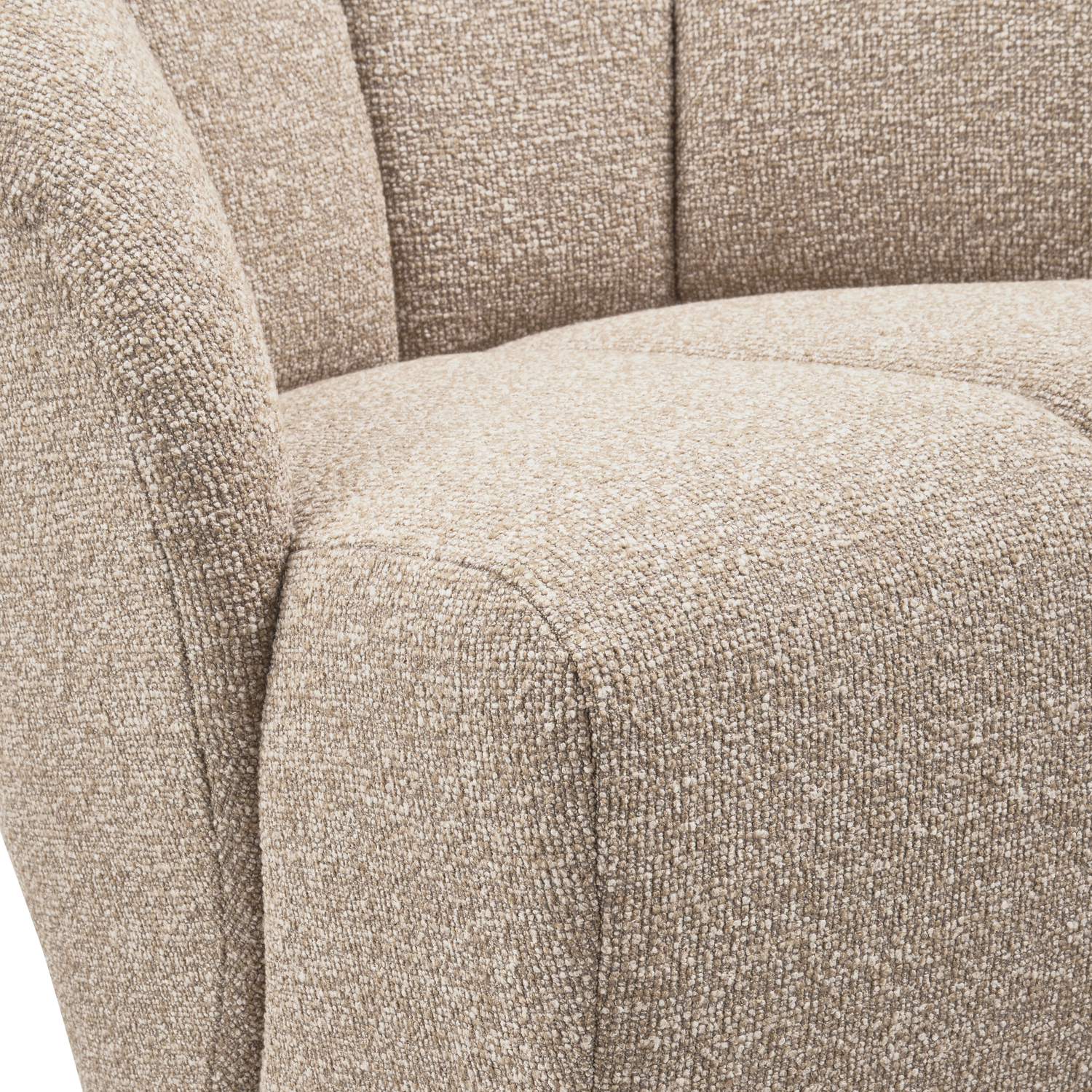 MOJO DREHSESSEL BOUCLE BEIGE MELIERT