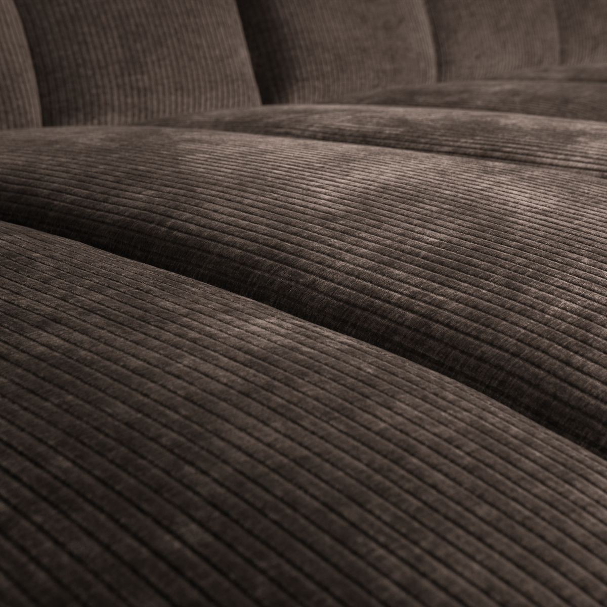 MOJO CHAISE LONGUE SOFA LINKS GERIPPTER STOFFBRAUN