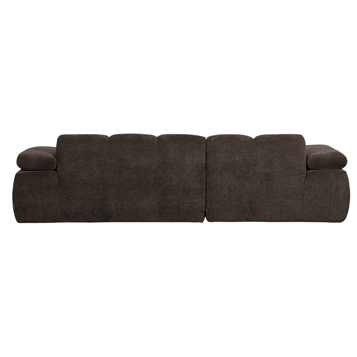 MOJO CHAISE LONGUE SOFA LINKS GERIPPTER STOFFBRAUN