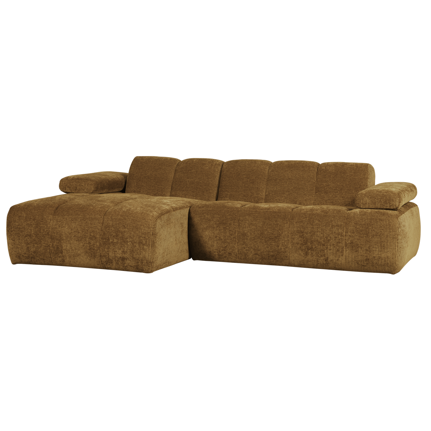 MOJO CHAISE LONGUE SOFA LINKS GERIPPTER STOFFHONIGGELB