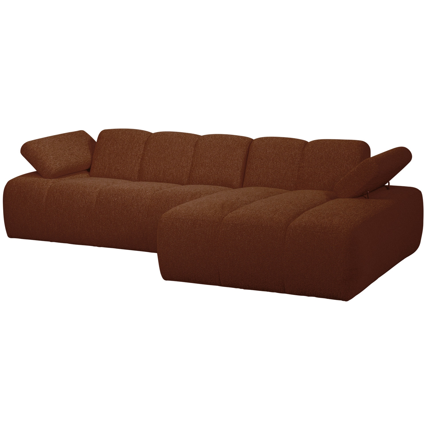 MOJO CHAISELONGUE RECHTS BOUCLE RUST BROWN MELIERT