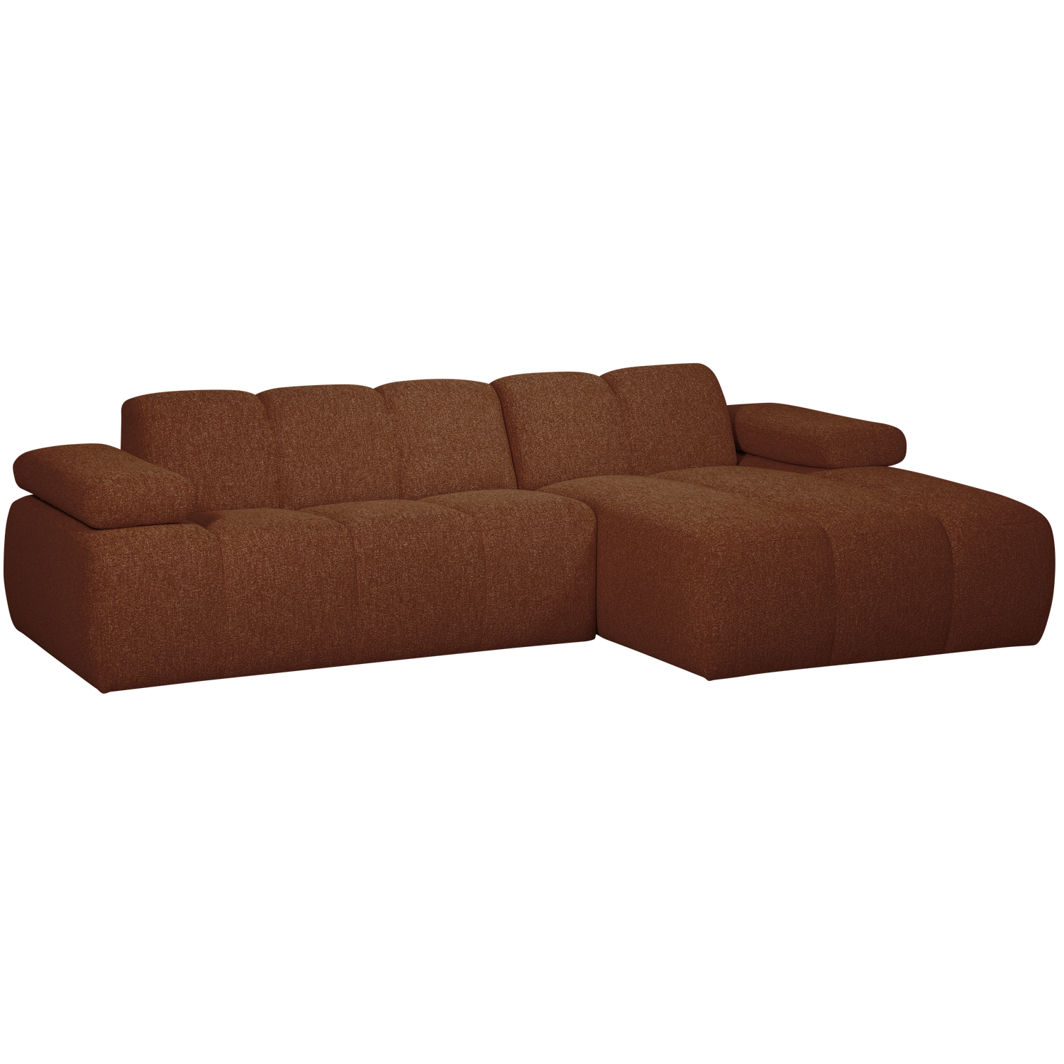 MOJO CHAISELONGUE RECHTS BOUCLE RUST BROWN MELIERT