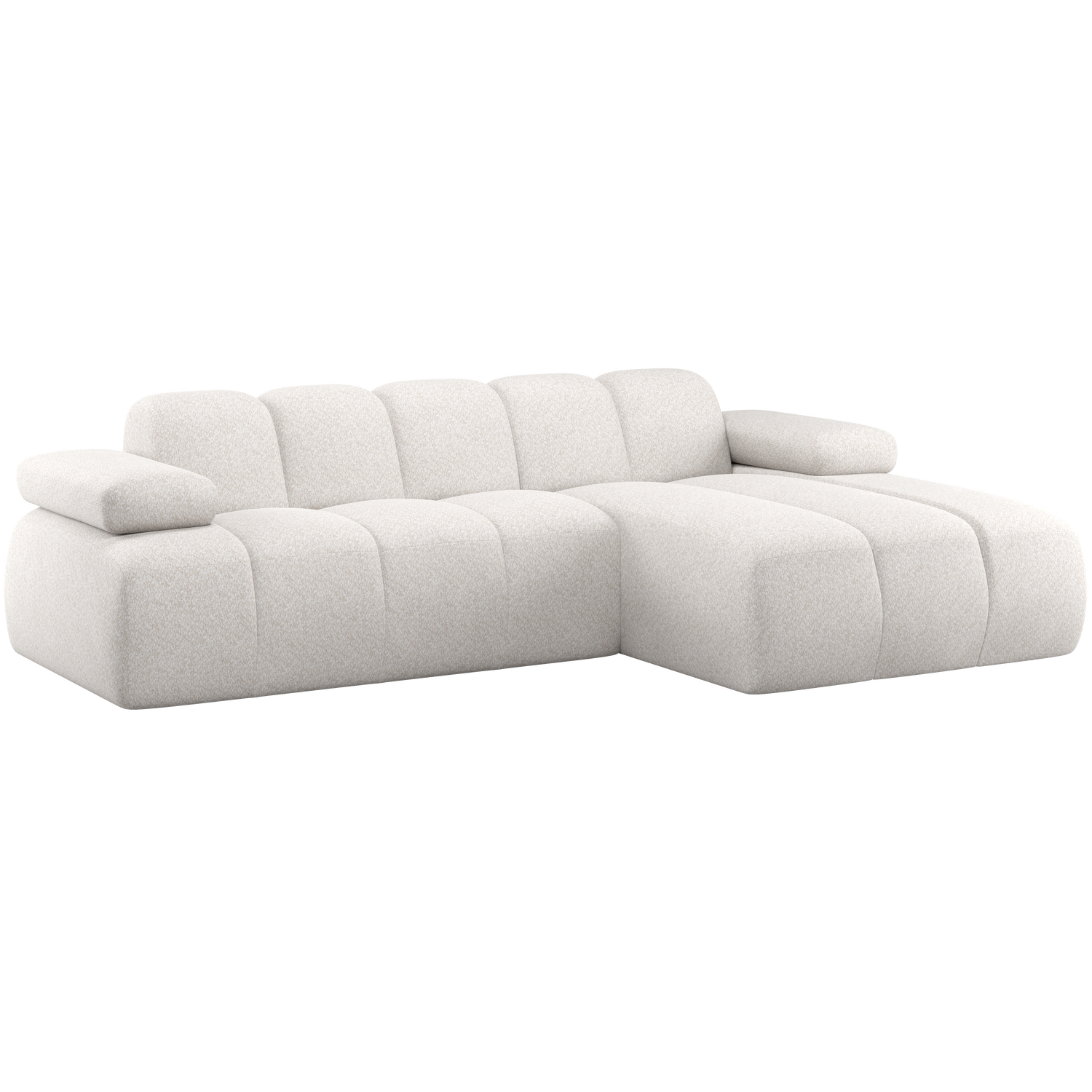 MOJO CHAISELONGUE SOFA RECHTS WOLLE ECRU