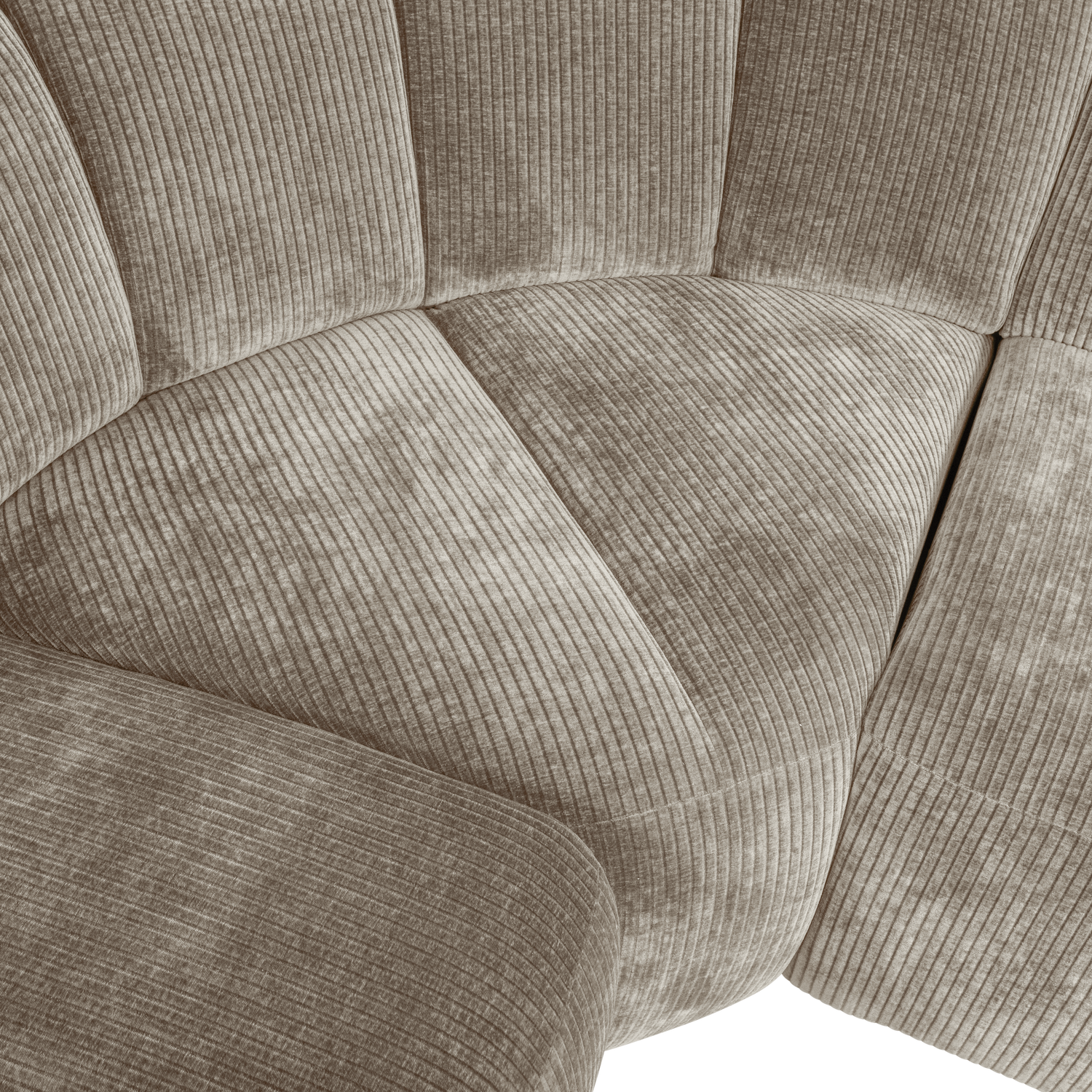 MOJO ECK SOFA LINKS GERIPPTER WEBSTOFF DUNKELSAND