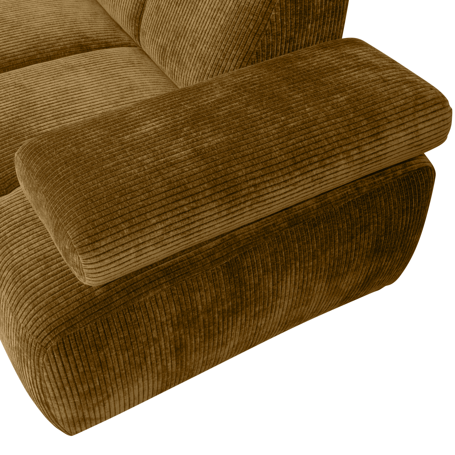 MOJO ECK SOFA LINKS GERIPPTER WEBSTOFF HONIGGELB