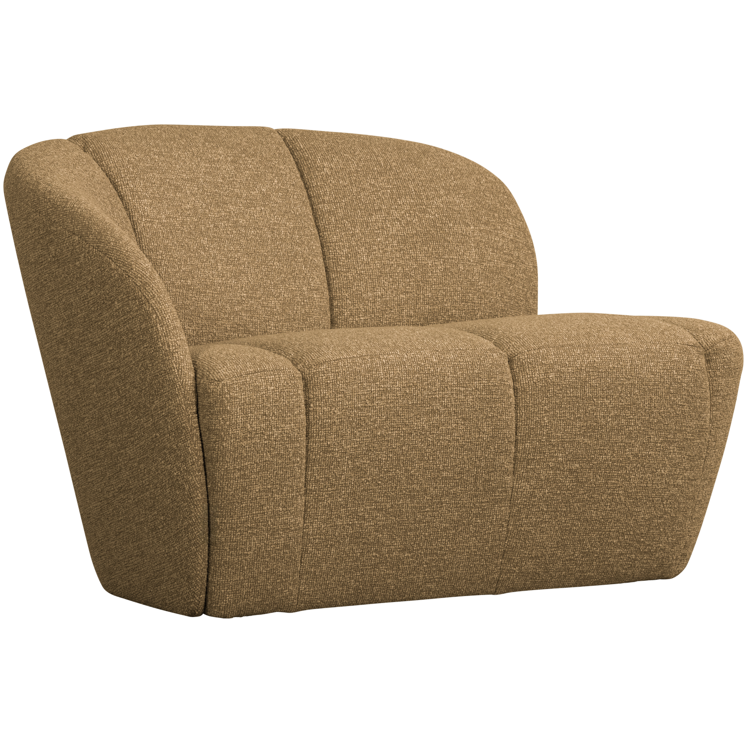 MOJO 2-SITZER BANK LINKS BOUCLE GELBBRAUN MELANGE