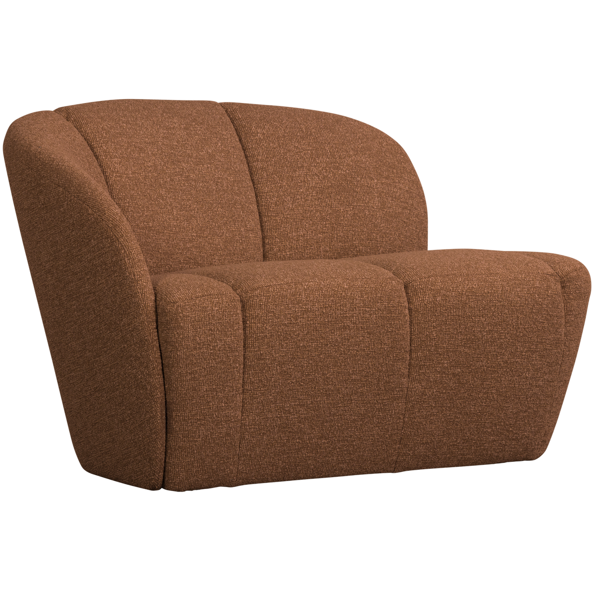 MOJO 2-SITZER BANK LINKS BOUCLE ROSTBRAUN MELIERT