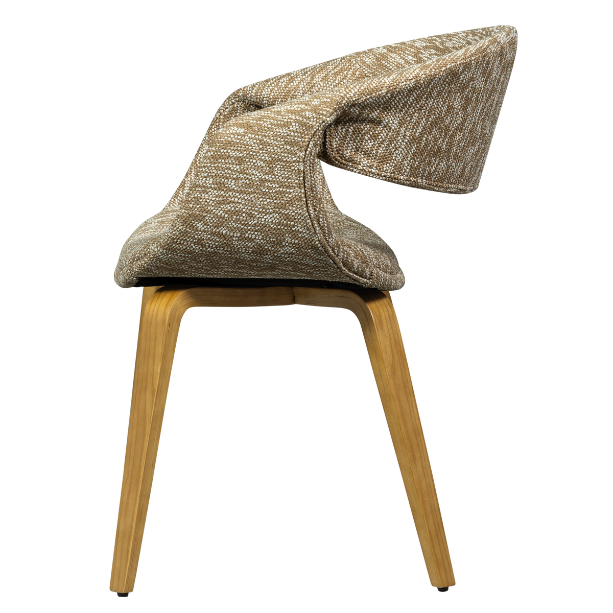 YOSSI ESSZIMMERSTUHL SAND MIT HOLZFUSS NATUR