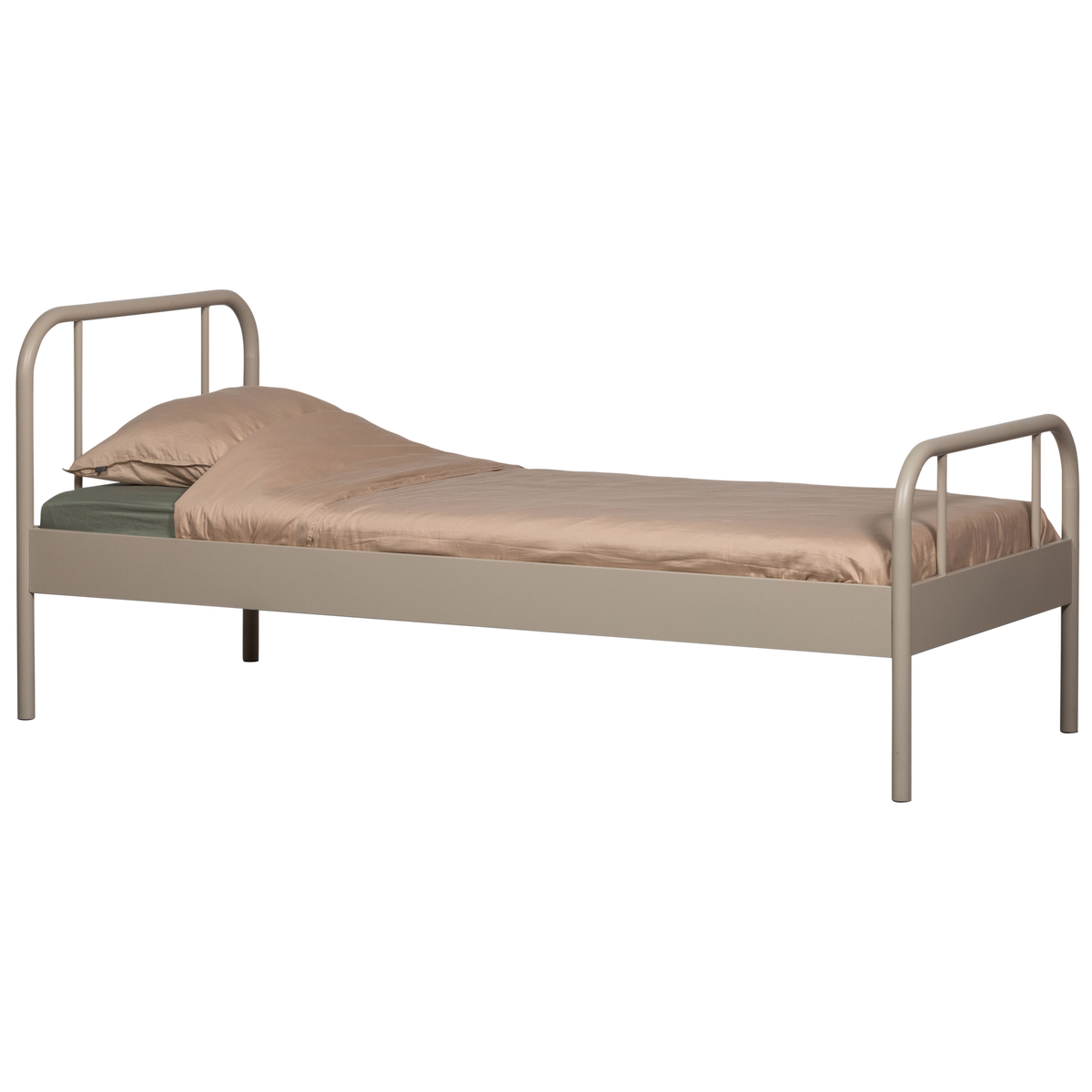 MATA EINZELBETT METALL SAND 90x200CM