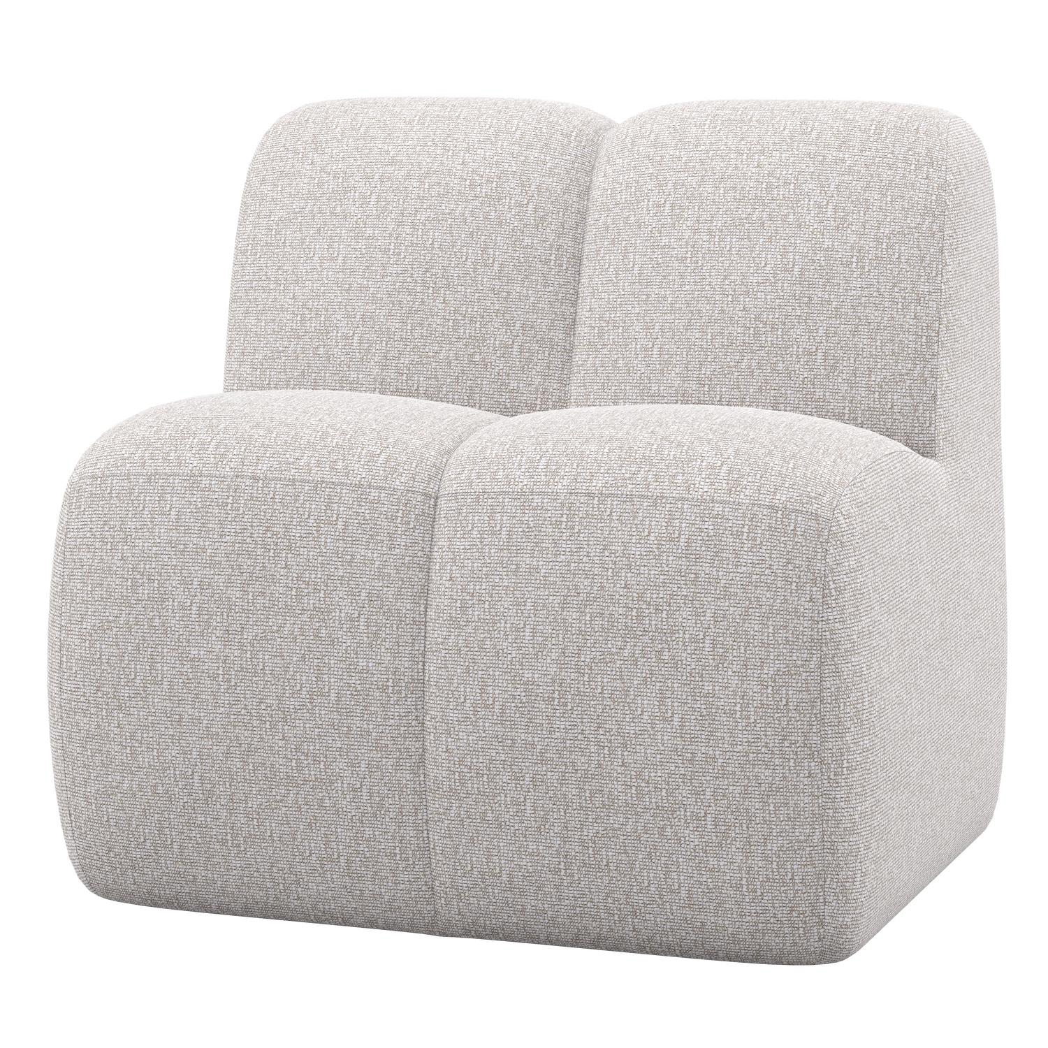 MOJO ESSBANK 84CM MIT RÜCKENLEHNE BOUCLE ECRU MELANGE