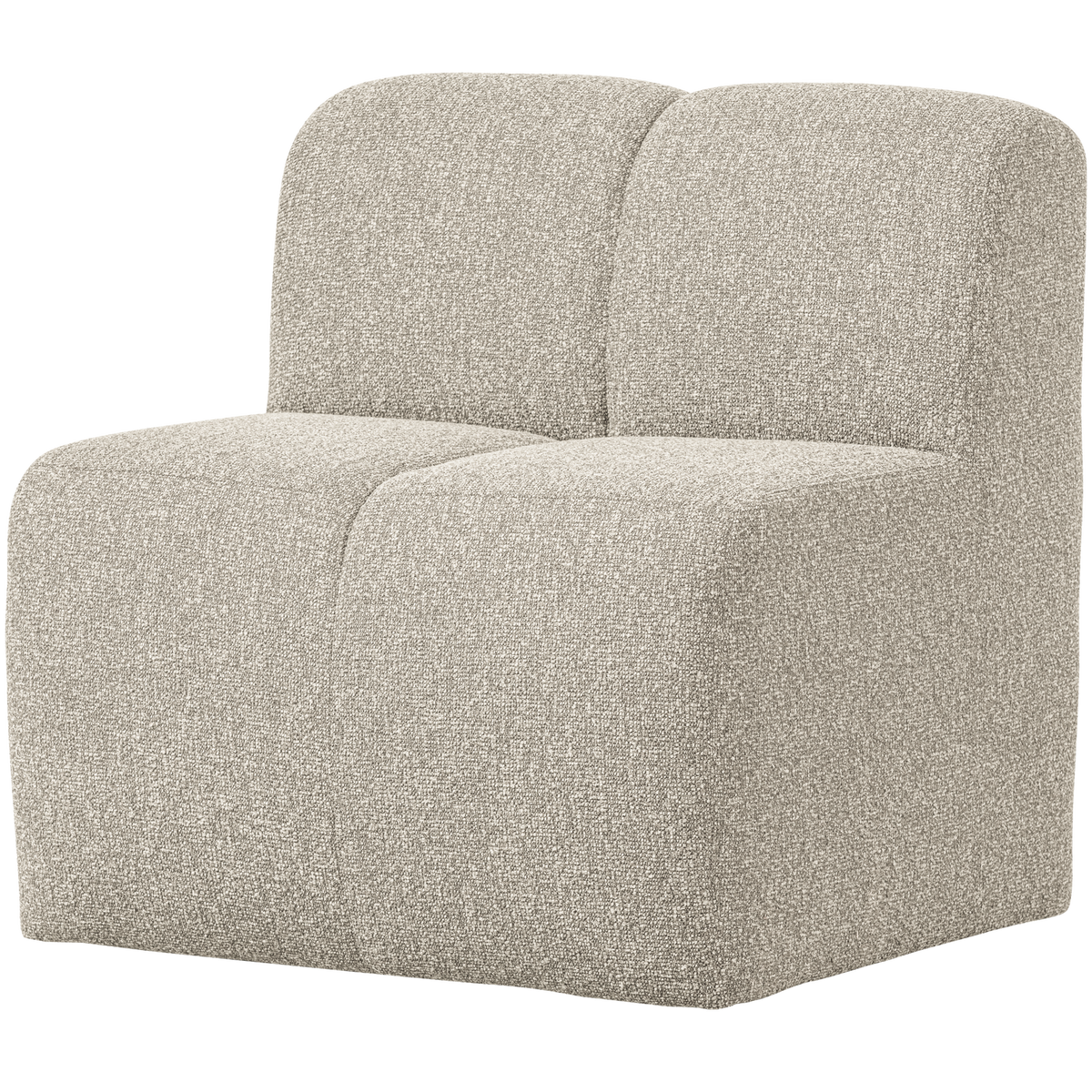 MOJO ESSBANK 84CM MIT RÜCKENLEHNE BOUCLE BEIGE MELANGE
