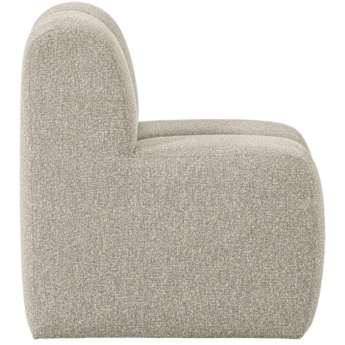 MOJO ESSBANK 84CM MIT RÜCKENLEHNE BOUCLE BEIGE MELANGE