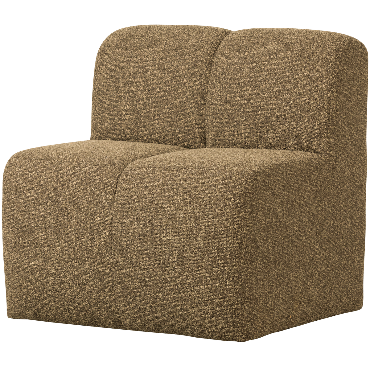 MOJO ESSBANK 84CM MIT RÜCKENLEHNE BOUCLE GELBBRAUN MELANGE