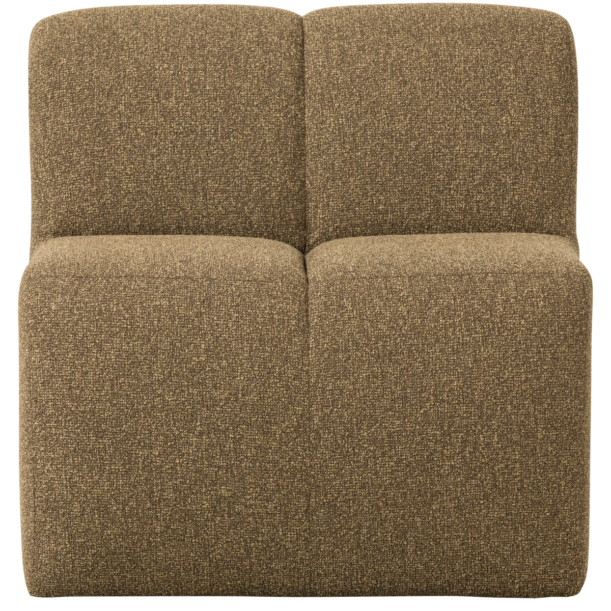 MOJO ESSBANK 84CM MIT RÜCKENLEHNE BOUCLE GELBBRAUN MELANGE