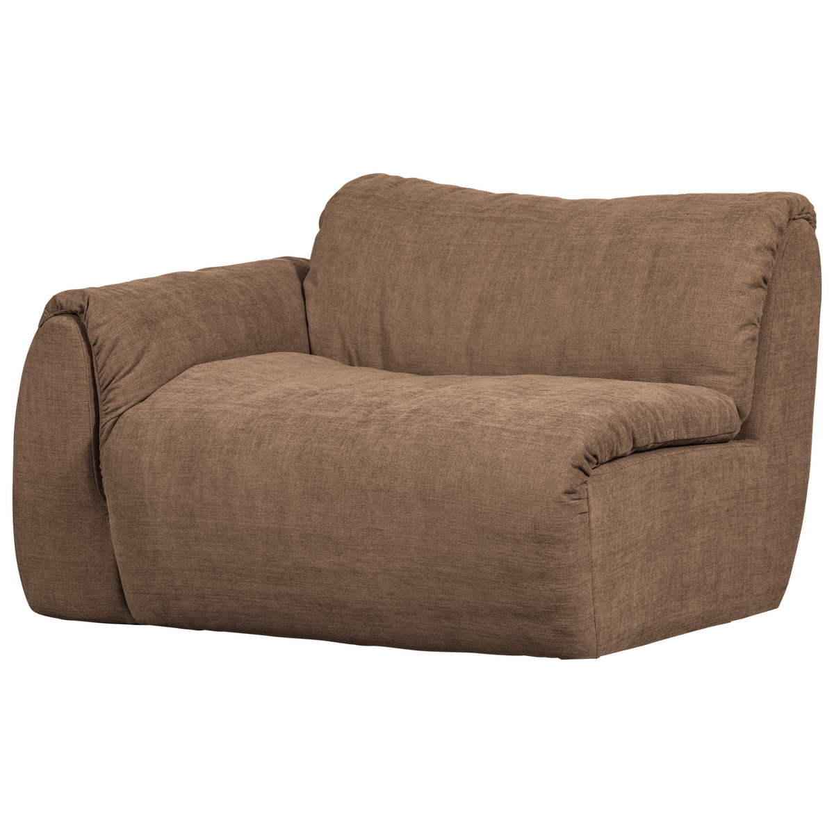 BAGGY 1-SITZER ELEMENT ARM LINKS GEWEBTE CHENILLE BRAUN