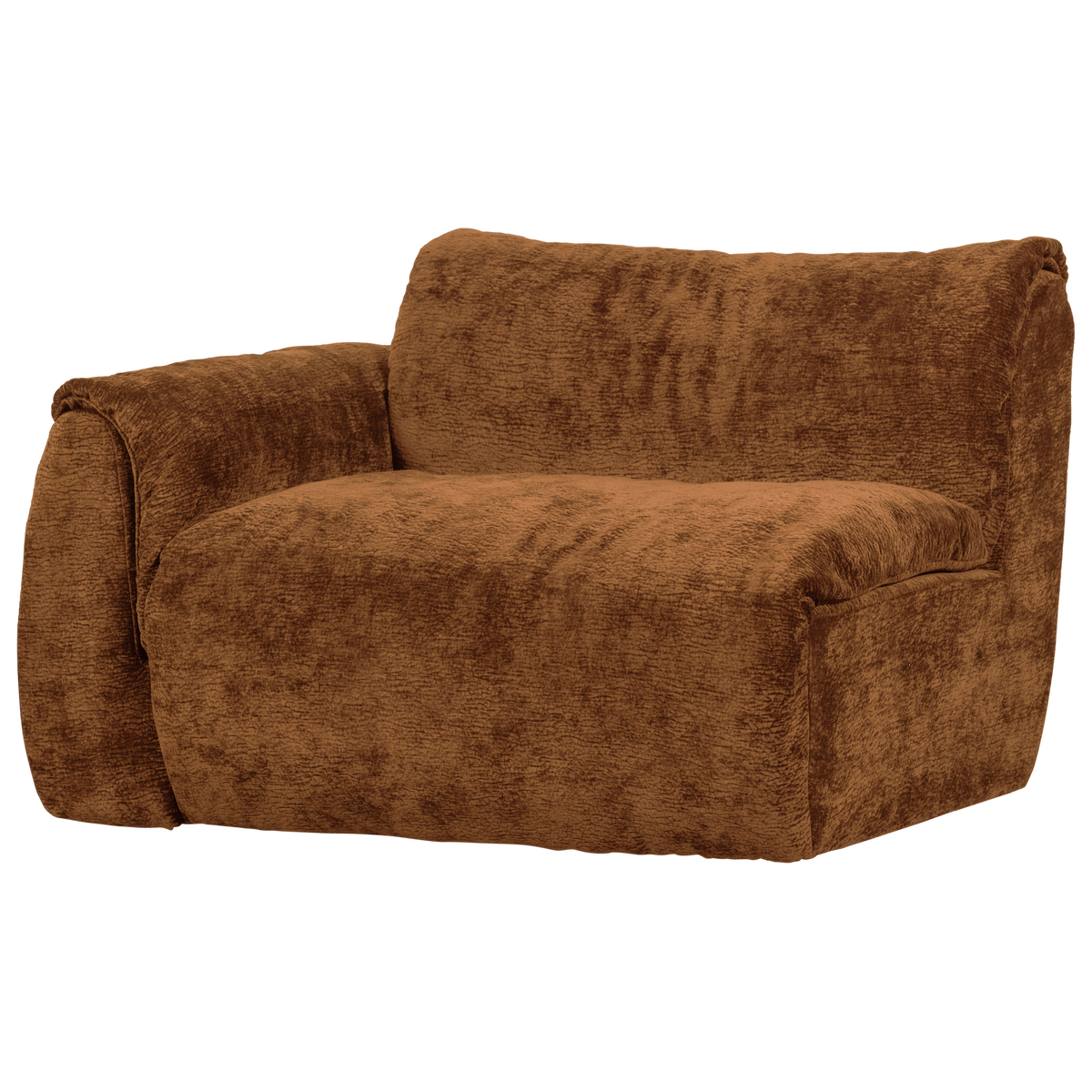 BAGGY 1-SITZER ELEMENT ARM LINKS 3D CHENILLE MITTELBRAUN