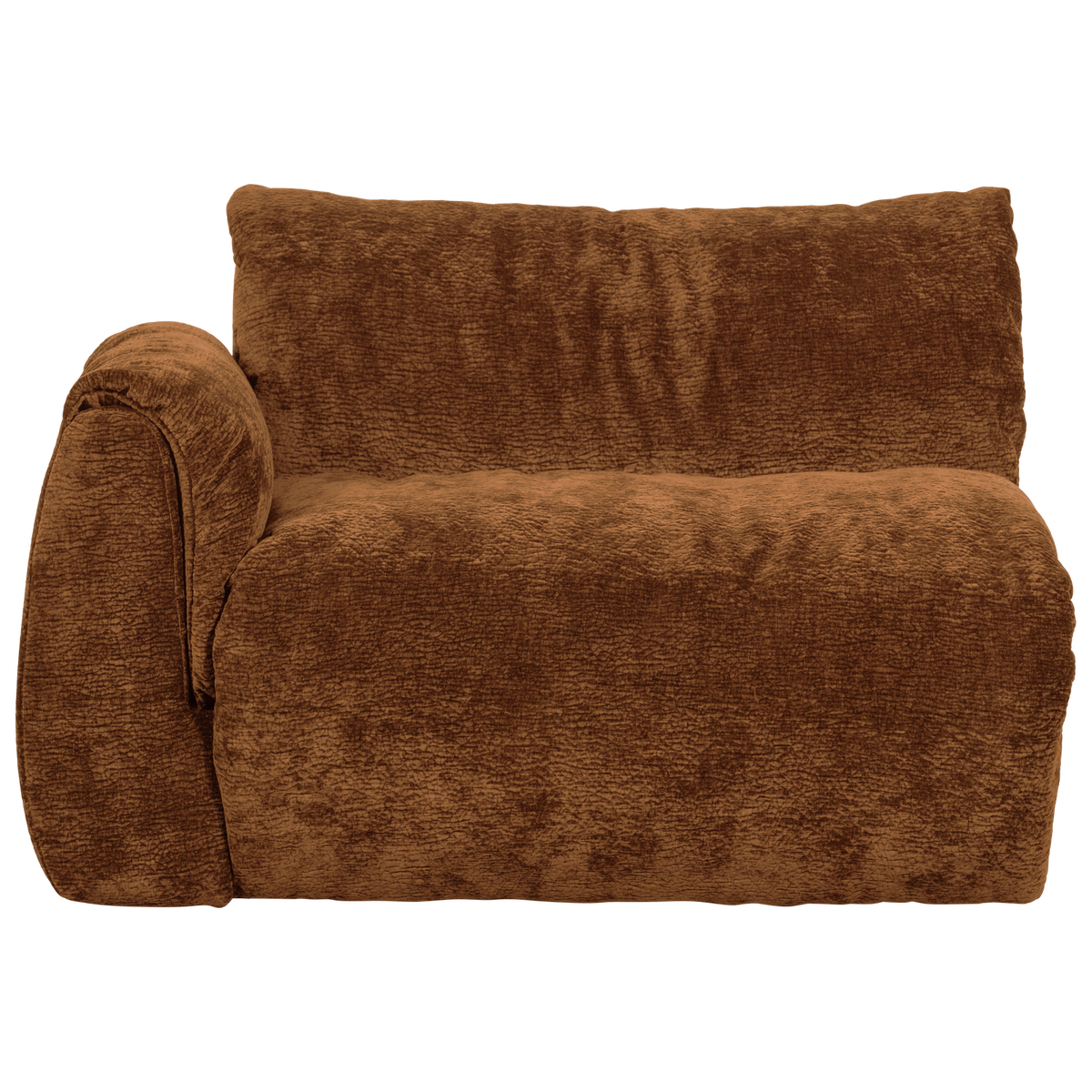 BAGGY 1-SITZER ELEMENT ARM LINKS 3D CHENILLE MITTELBRAUN