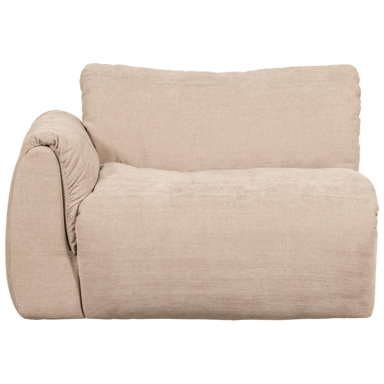 BAGGY 1-SITZER ELEMENT ARM LINKS GEWEBTE CHENILLE SAND