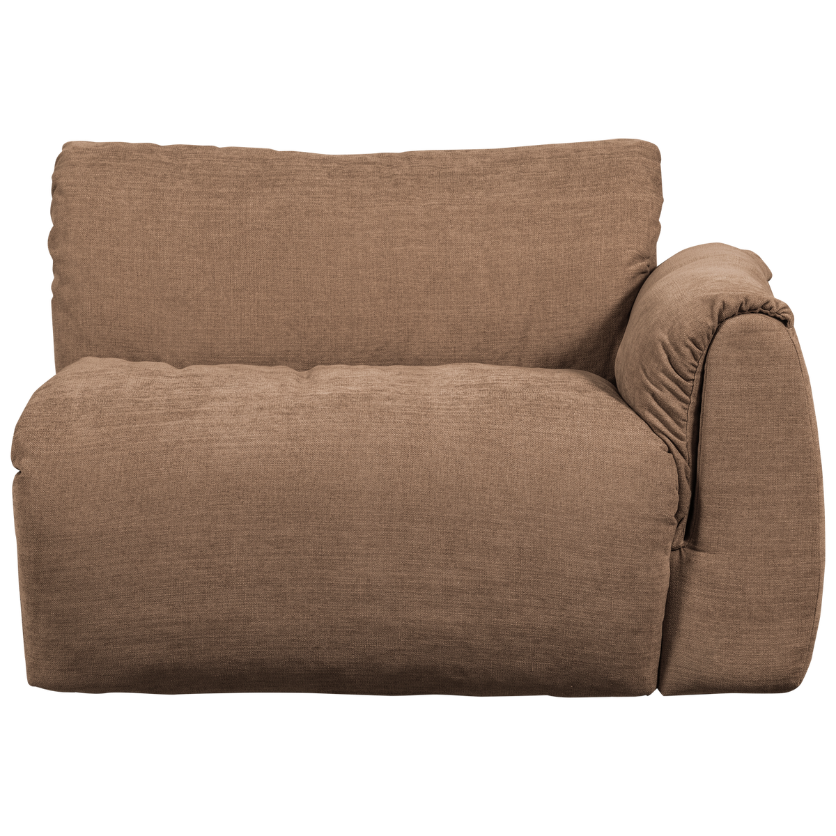 BAGGY 1-SITZER ELEMENT ARM RECHTS GEWEBTE CHENILLE BRAUN