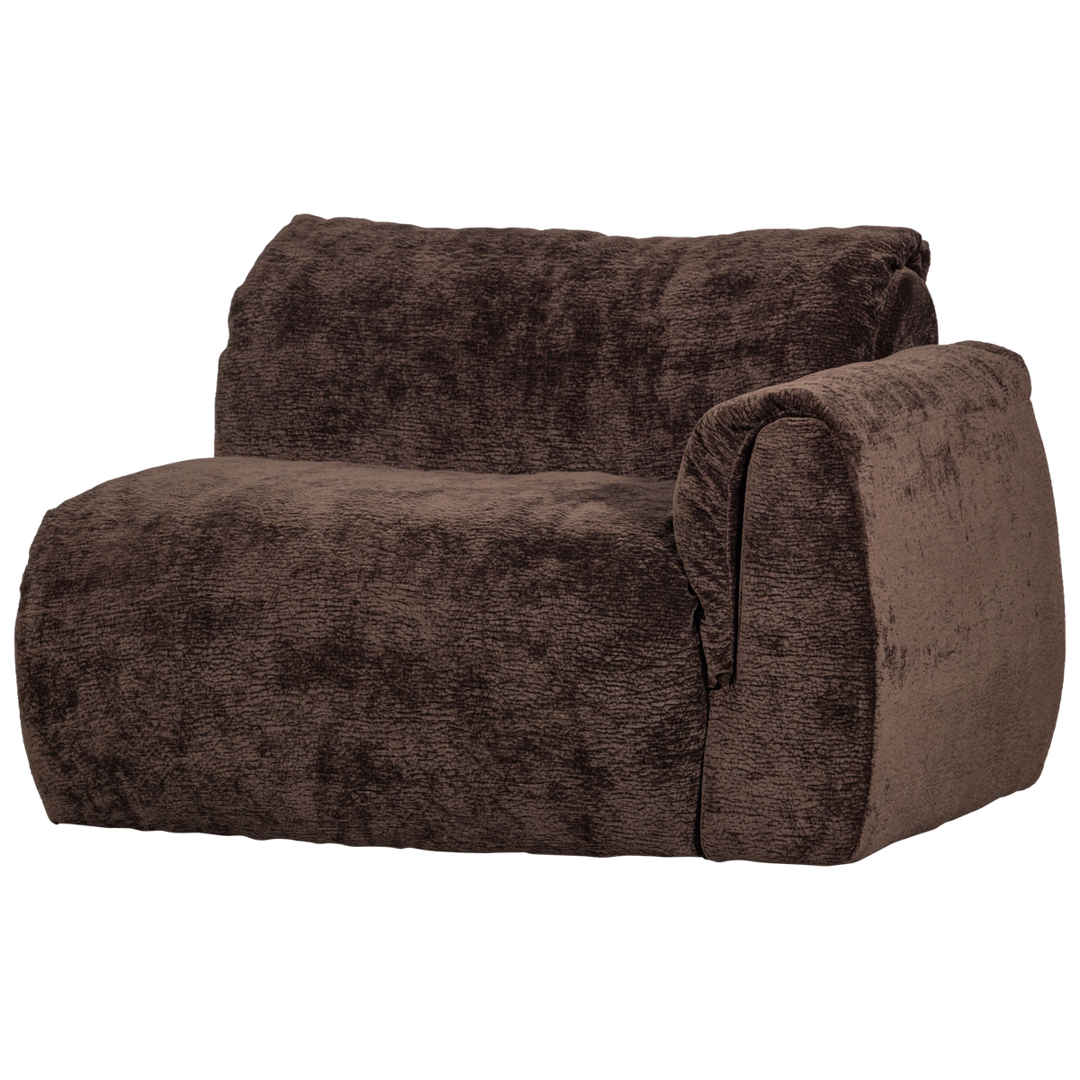 BAGGY 1-SITZER ELEMENT ARM RECHTS 3D CHENILLE DUNKELBRAUN