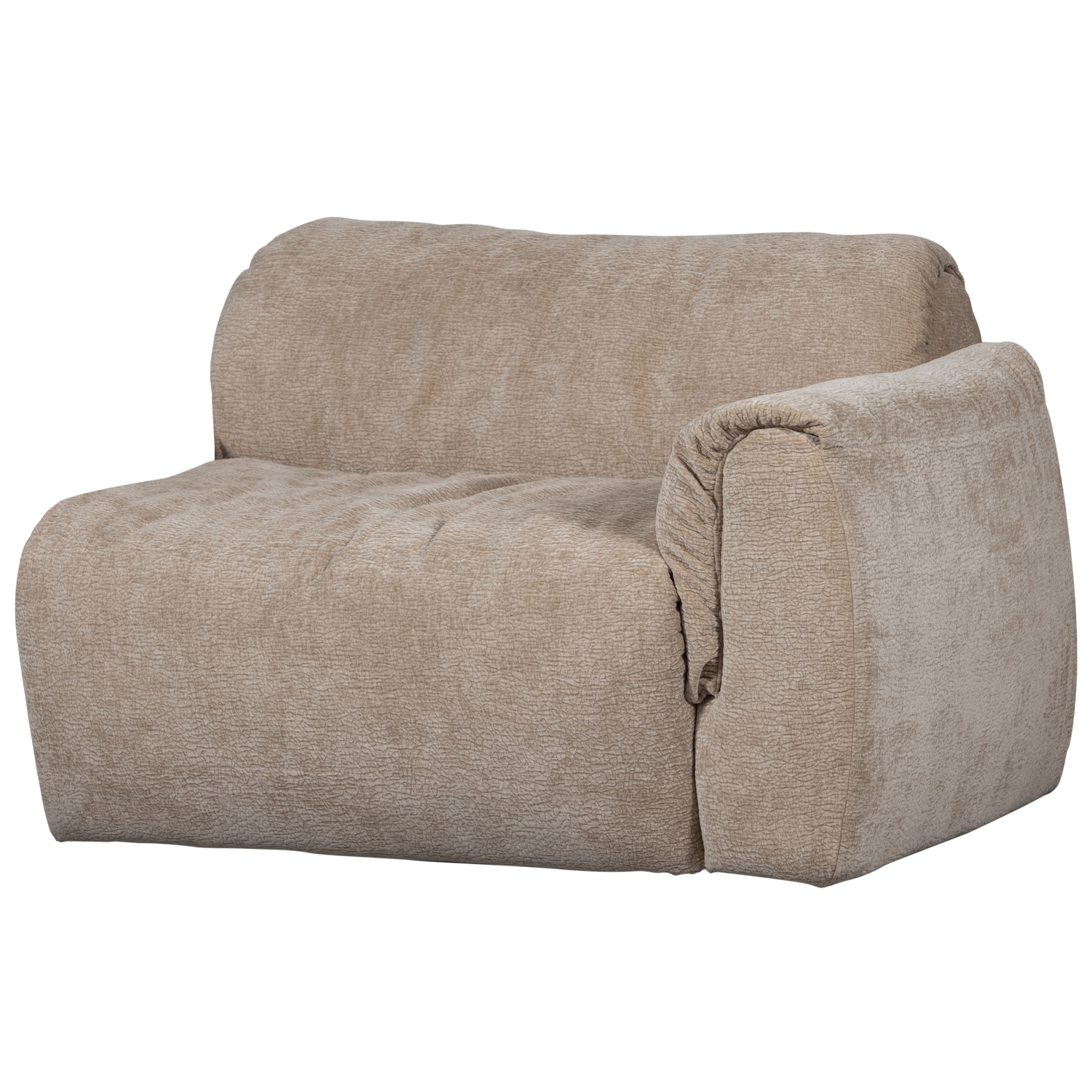BAGGY 1-SITZER ELEMENT ARM RECHTS 3D CHENILLE SAND