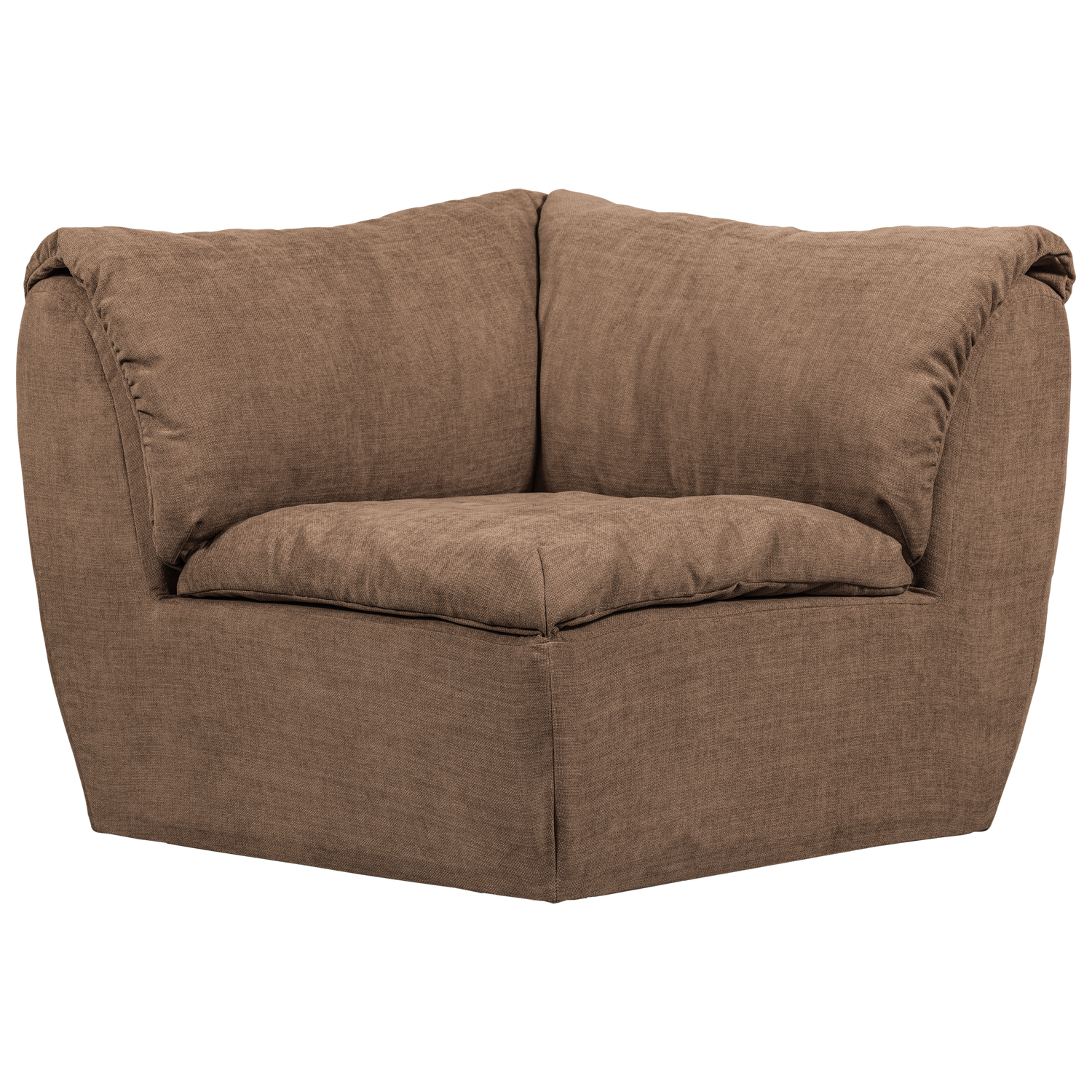 BAGGY ECKELEMENT GEWEBTE CHENILLE BRAUN