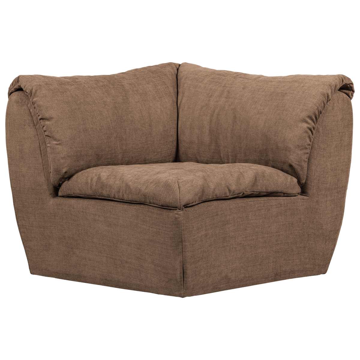 BAGGY ECKELEMENT GEWEBTE CHENILLE BRAUN