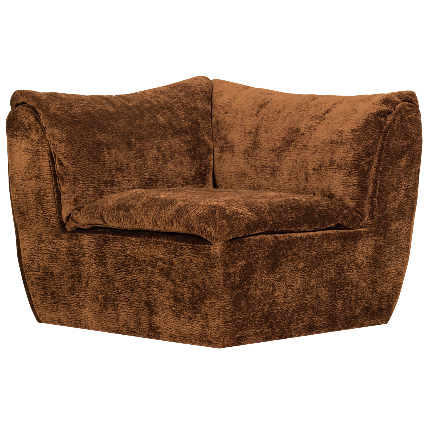 BAGGY ECKELEMENT 3D CHENILLE MITTELBRAUN