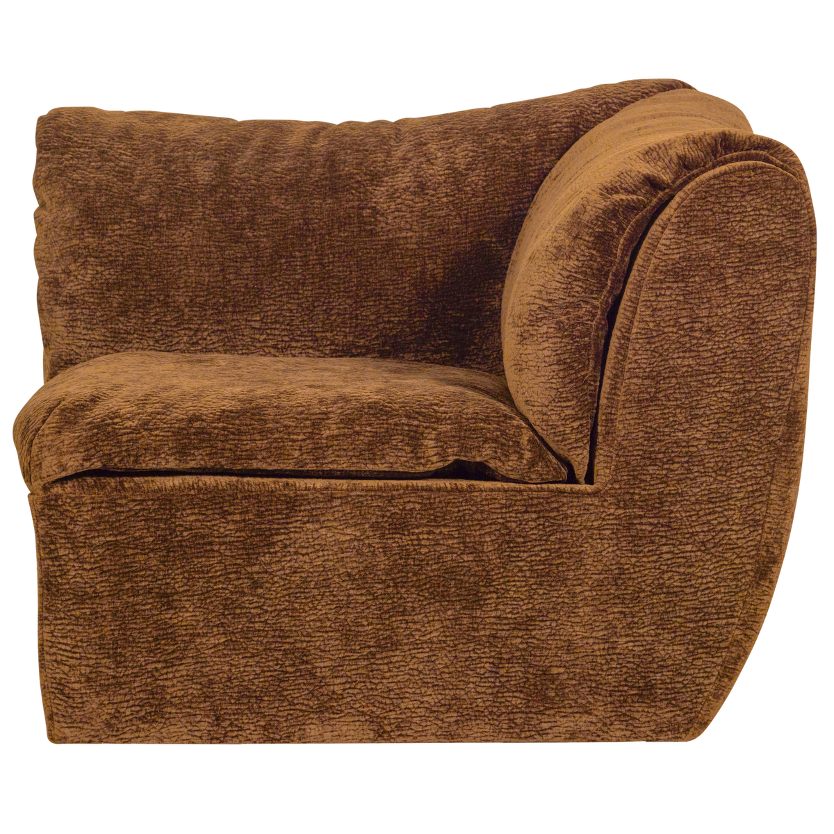 BAGGY ECKELEMENT 3D CHENILLE MITTELBRAUN