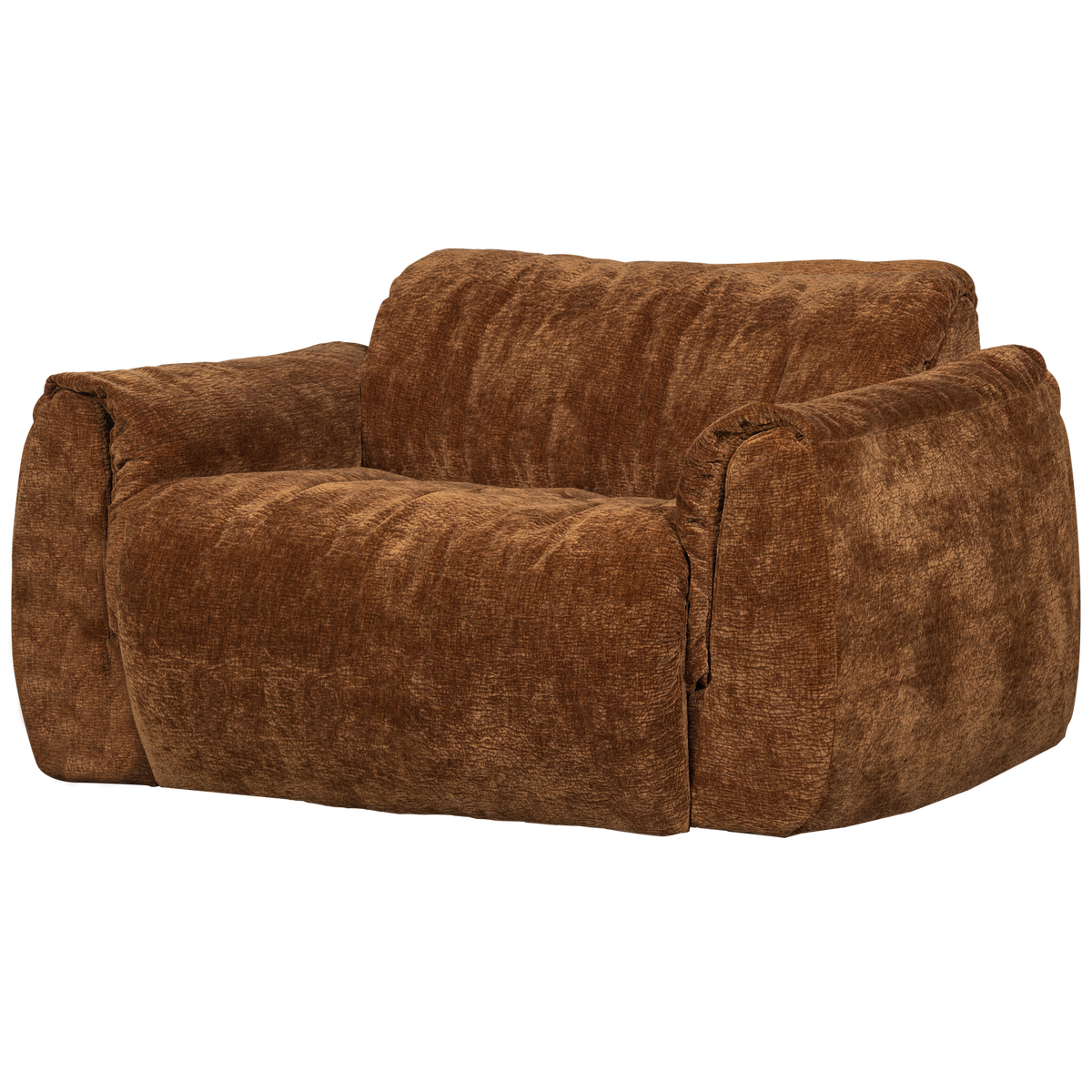 BAGGY LIEGESESSEL 3D CHENILLE MITTELBRAUN