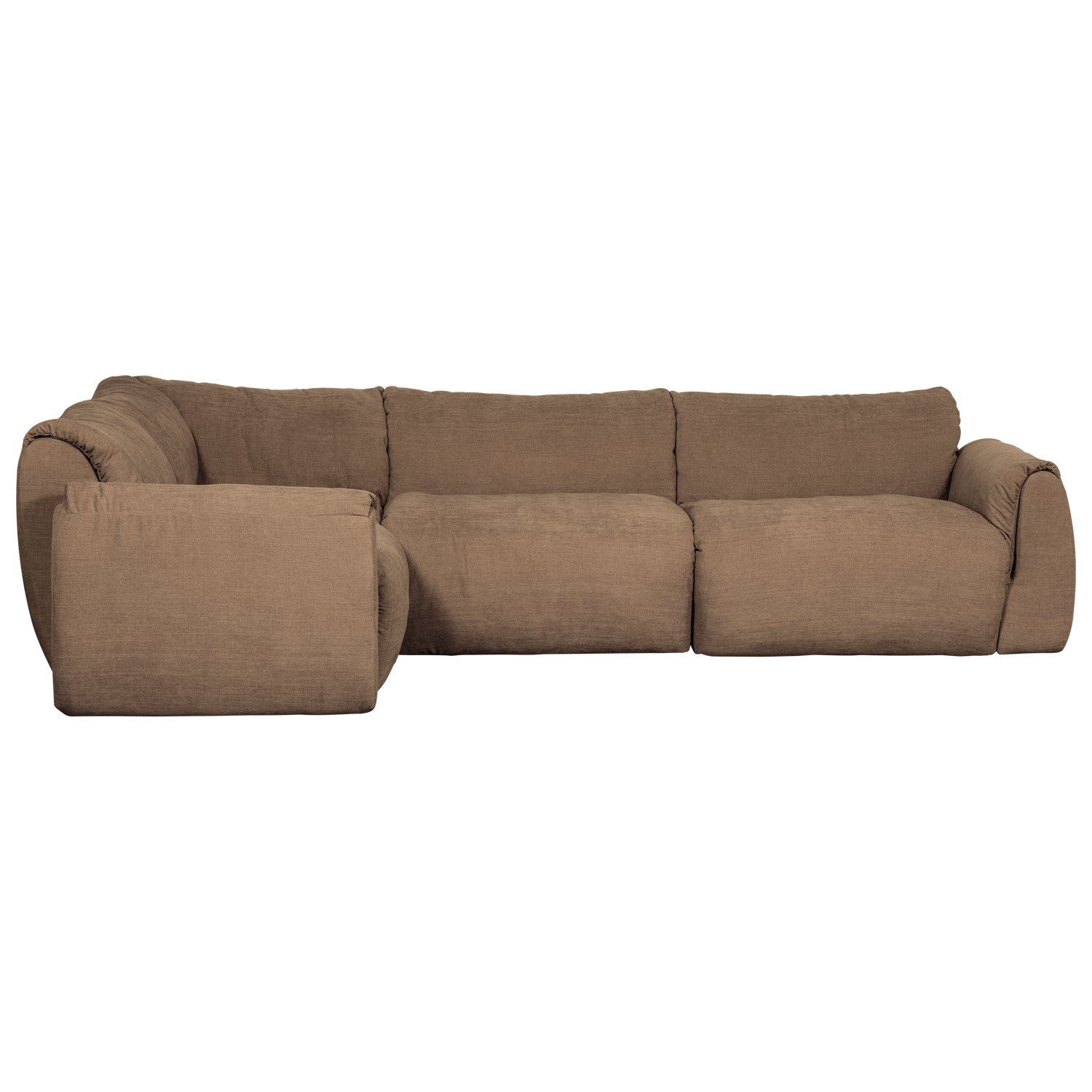 BAGGY ECKBANK LINKS GEWEBTE CHENILLE BRAUN