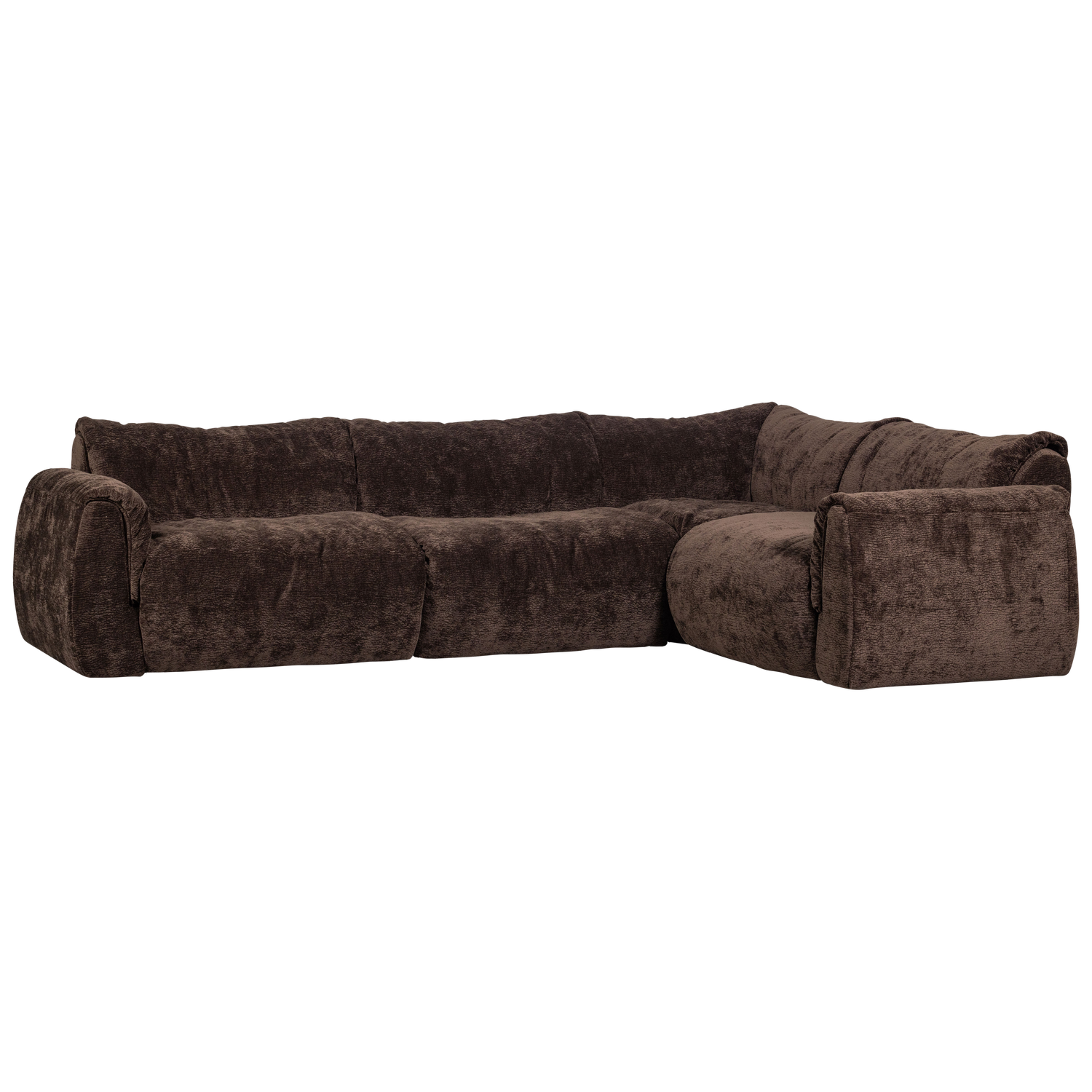 BAGGY ECKBANK RECHTS 3D CHENILLE DUNKELBRAUN
