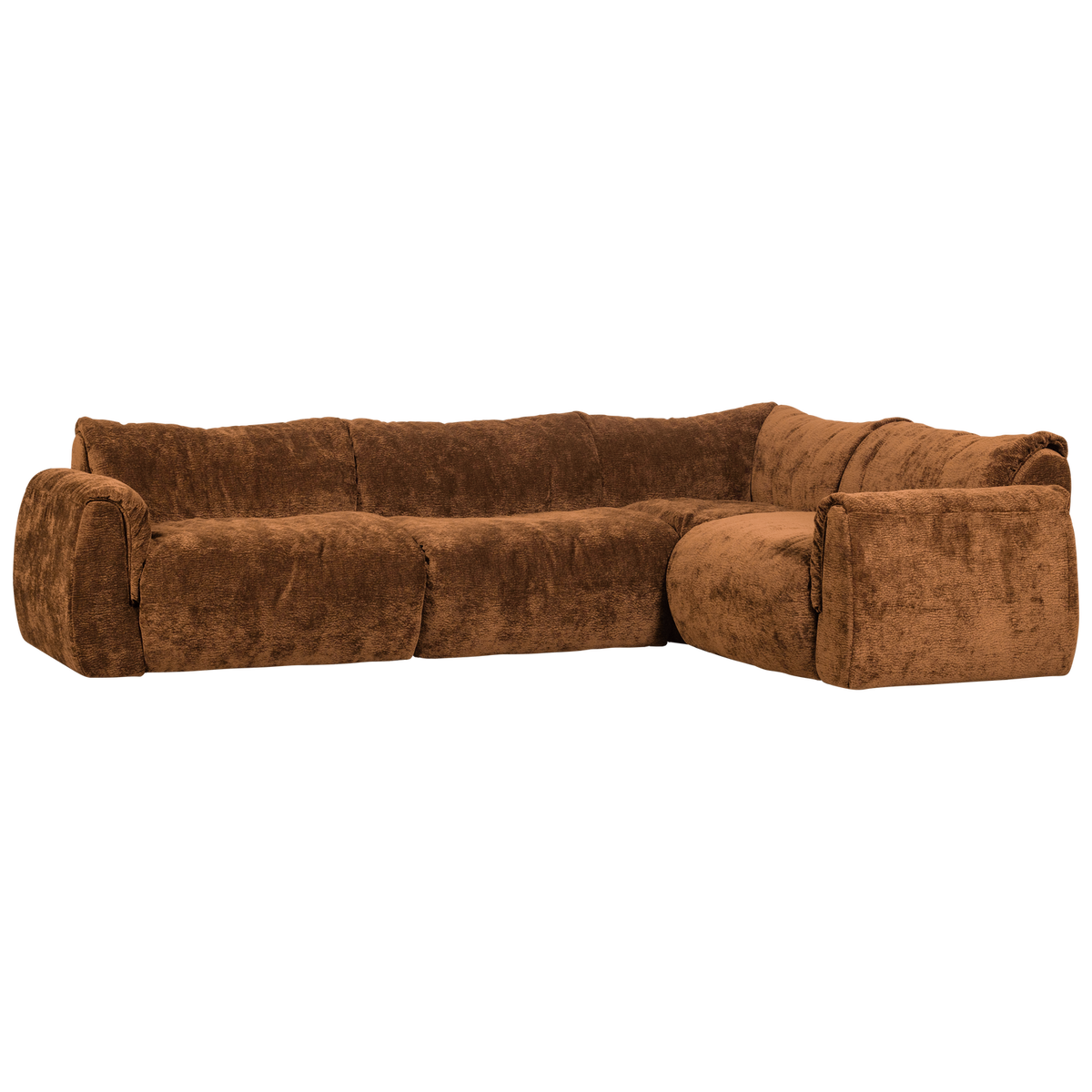 BAGGY ECKBANK RECHTS 3D CHENILLE MITTELBRAUN