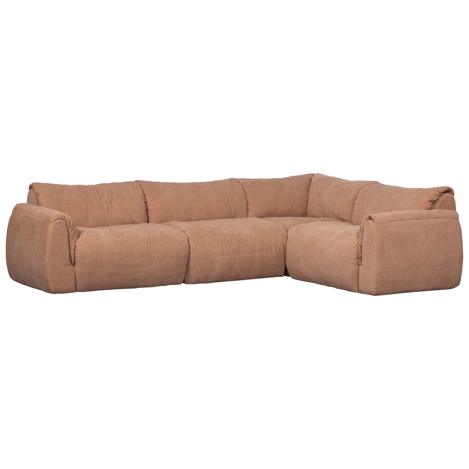BAGGY ECKBANK RECHTS GEWEBTE CHENILLE ALTROSA