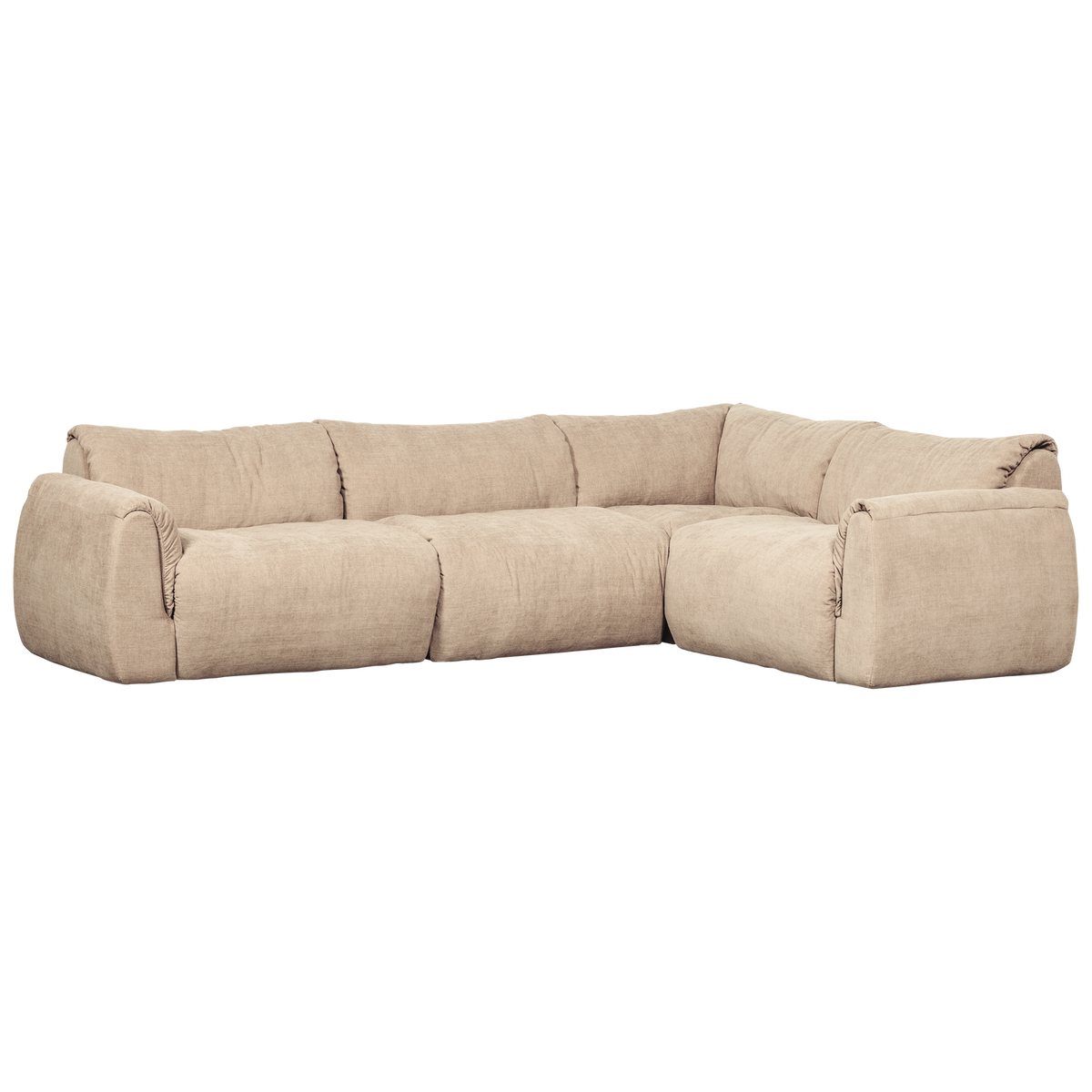 BAGGY ECKBANK RECHTS GEWEBTE CHENILLE SAND