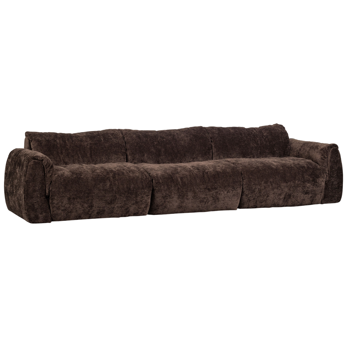 BAGGY 3-SITZER RECHTS 3D CHENILLE DUNKELBRAUN