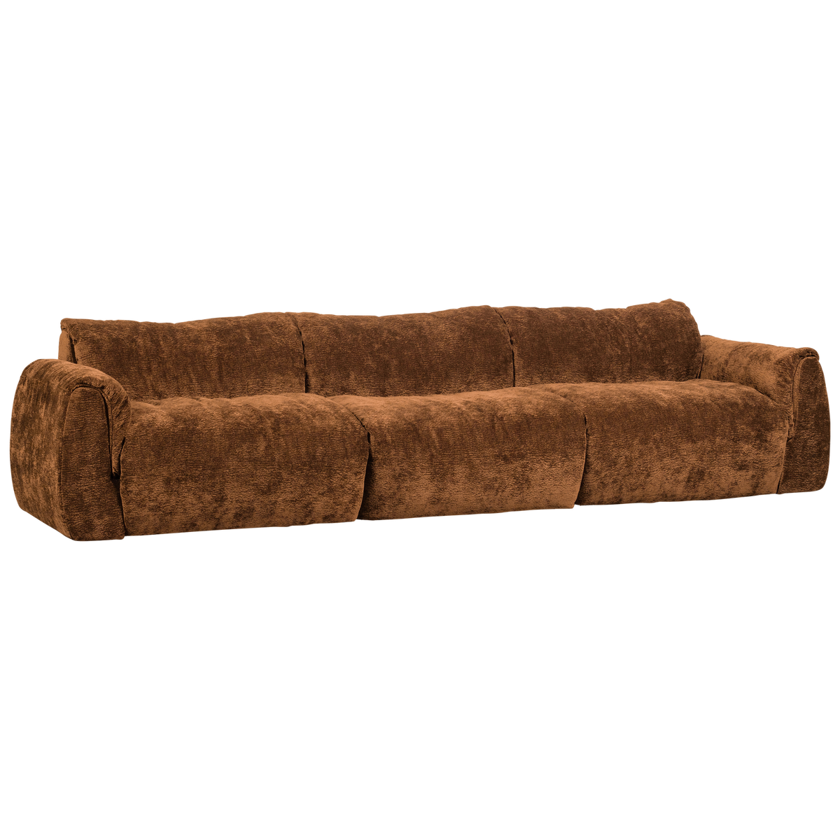 BAGGY 3-SITZER RECHTS 3D CHENILLE MITTELBRAUN